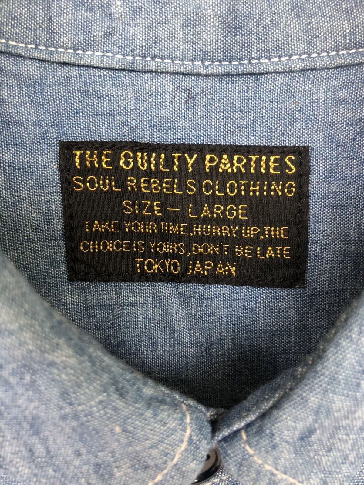 Other Wacko Maria Guilty Party Selvaged Indigo Denim Shirt Jkt Size US L / EU 52-54 / 3 - 7 Thumbnail