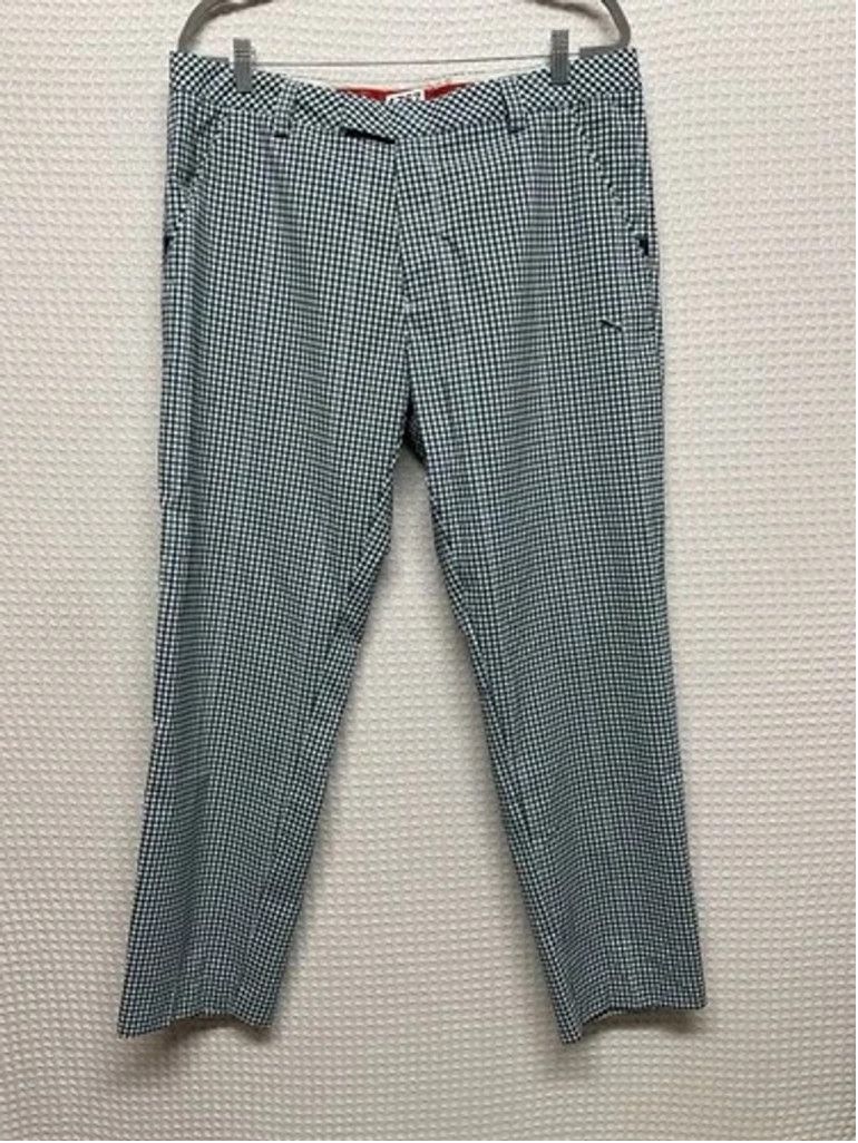 Puma Puma Dry Cell Blue Plaid Tech Golf Straight Pants Men 36/32 Size US 36 / EU 52 - 9 Thumbnail