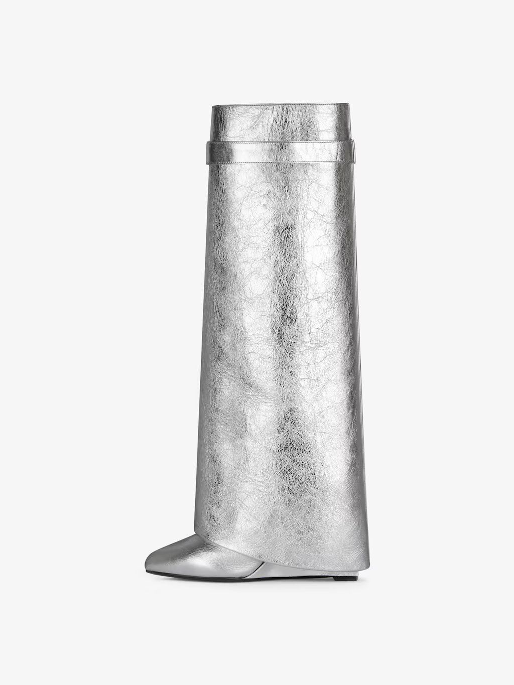 Givenchy o1srvl11e0125 Shark Lock Boots in Silver Size US 8 / IT 38 - 4 Thumbnail