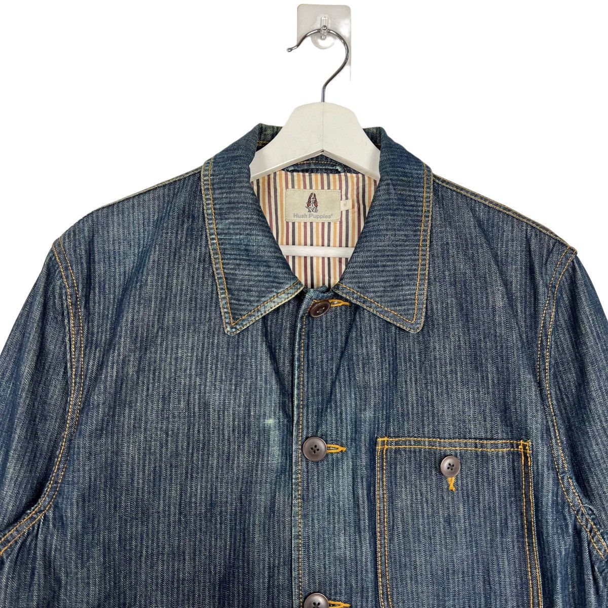 Designer × Japanese Brand 🔥 HUSH PUPPIES HIKORY WORKERS CHORE JACKET Size US M / EU 48-50 / 2 - 3 Thumbnail
