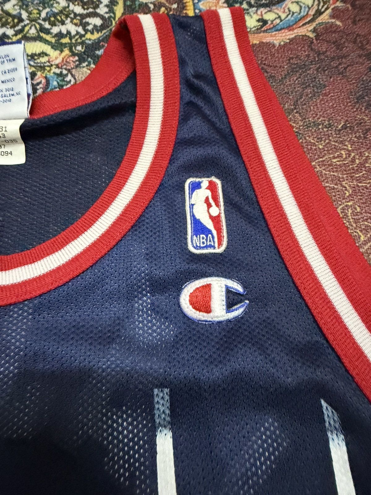 NBA Vintage 90s NBA Houston Rockets Hakeem Olajuwon Jersey Size US L / EU 52-54 / 3 - 6 Thumbnail