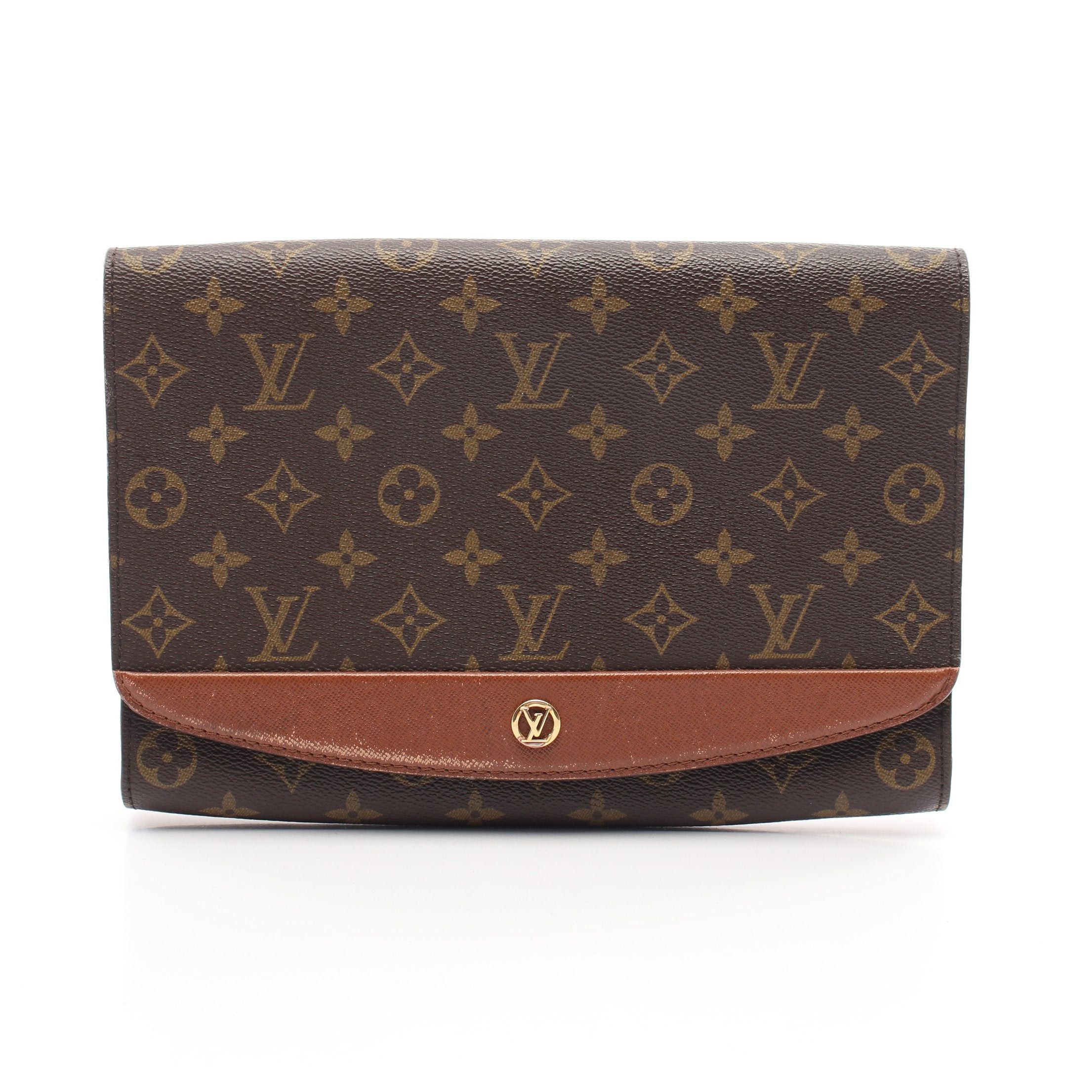 Louis Vuitton Bordeaux Monogram Shoulder Bag Leather Brown