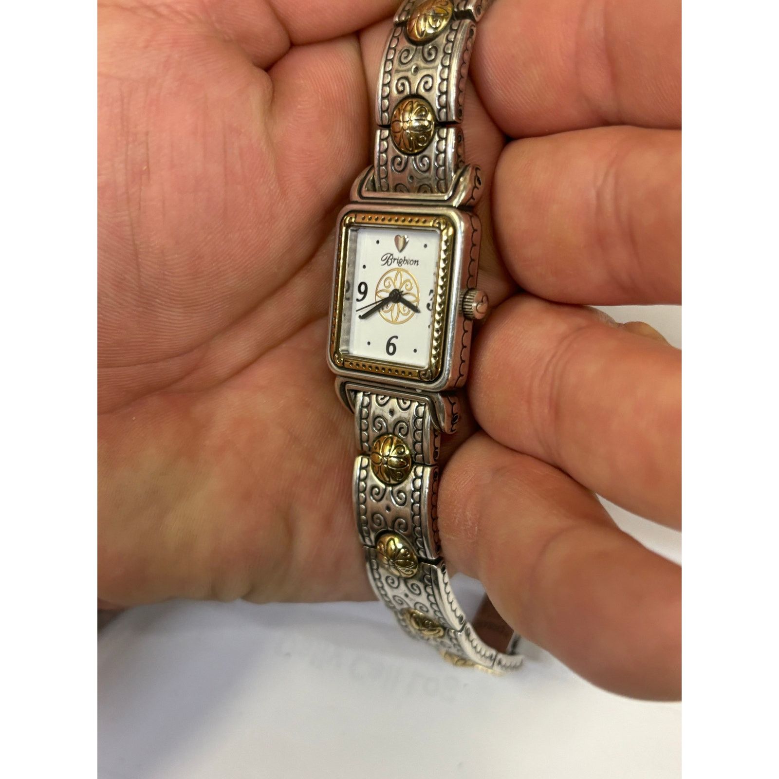 Brighton Brighton 2-Tone Square Face Women’s Watch! New Battery! Size ONE SIZE - 6 Thumbnail