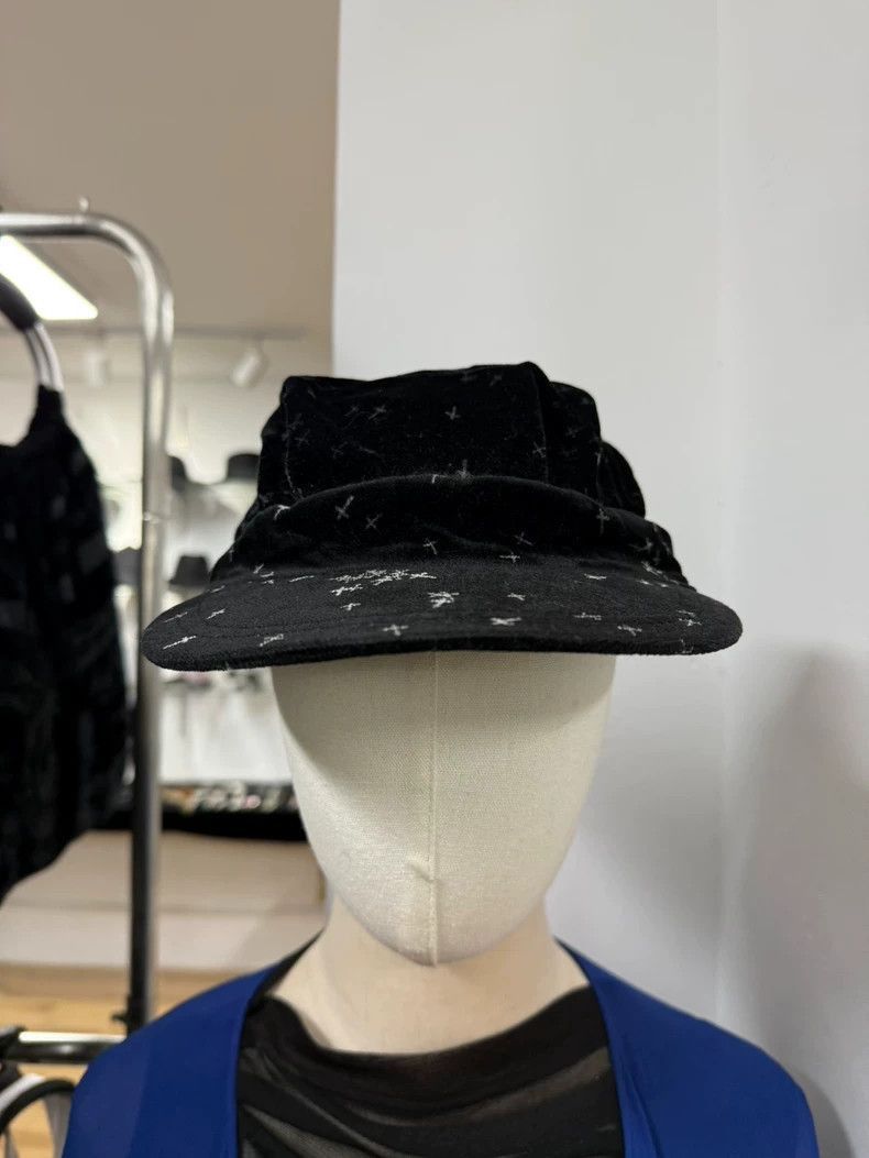 Undercover Velvet Cross Hat by UNDERCOVER Size ONE SIZE - 3 Thumbnail