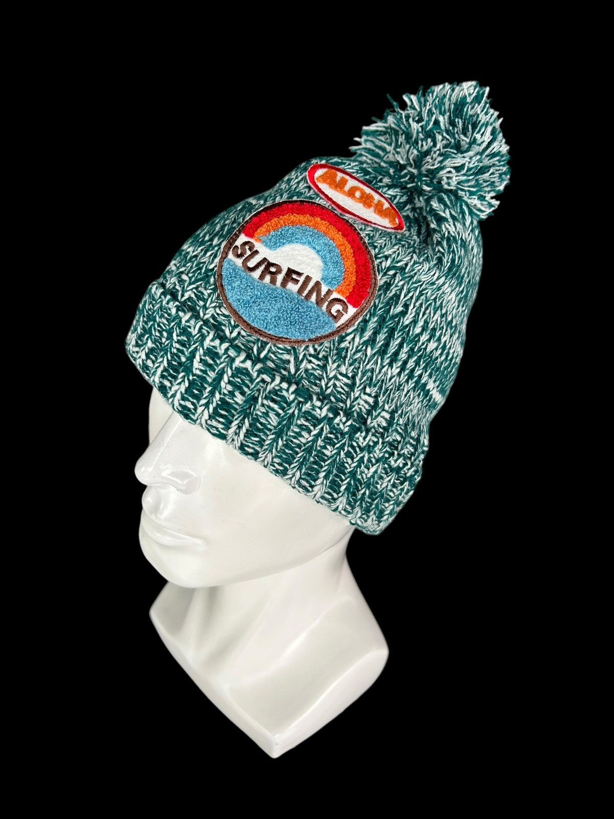 Japanese Brand × Kapital × Vintage Crochet Knitted handmade Hippies Style Beanie Hats 🌈☠️☠️ Size ONE SIZE - 2 Thumbnail