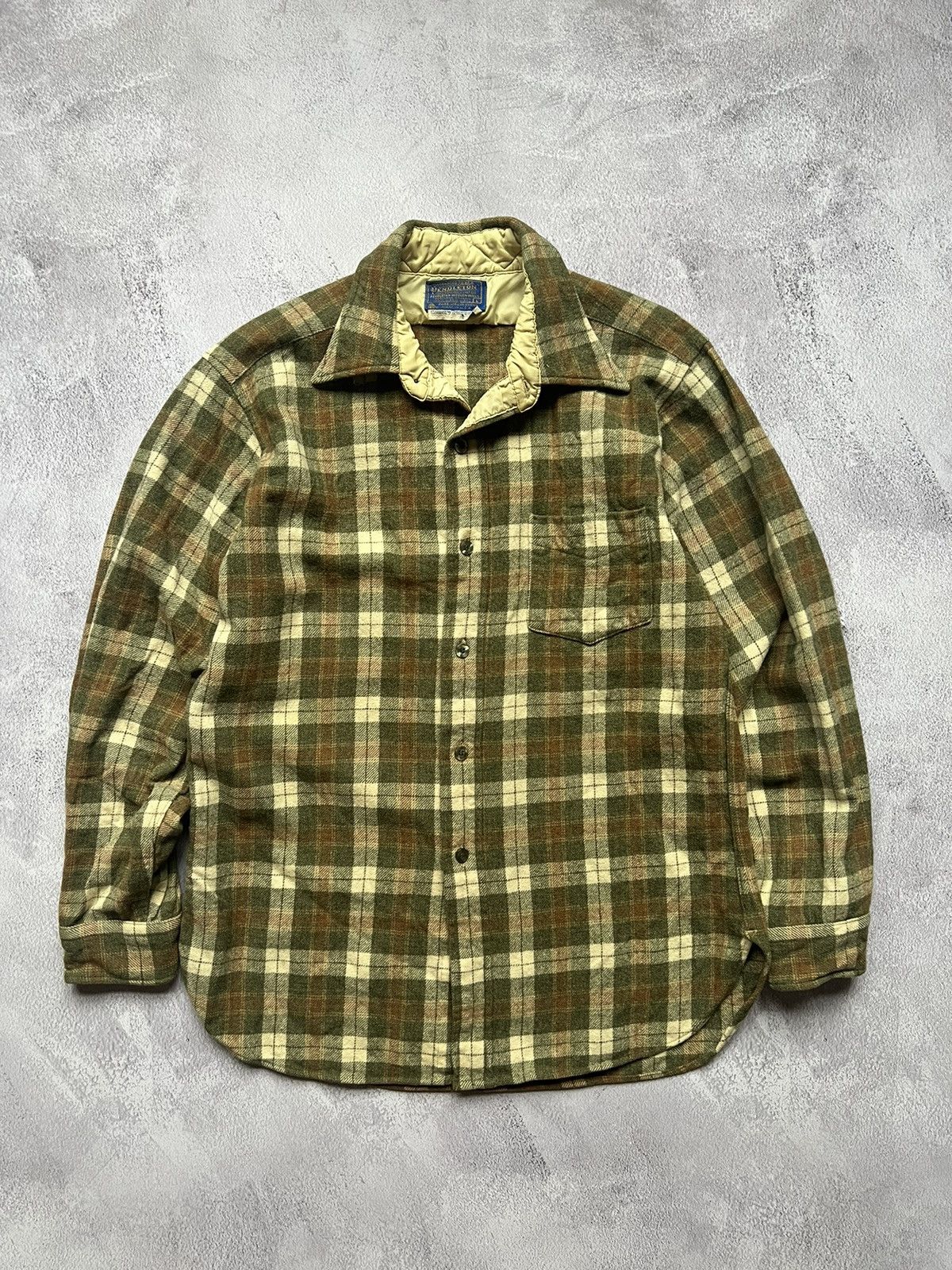 Pendleton × Vintage Vintage 80s 90s Pendleton Wool Over Shirt Size US S / EU 44-46 / 1 - 1 Thumbnail