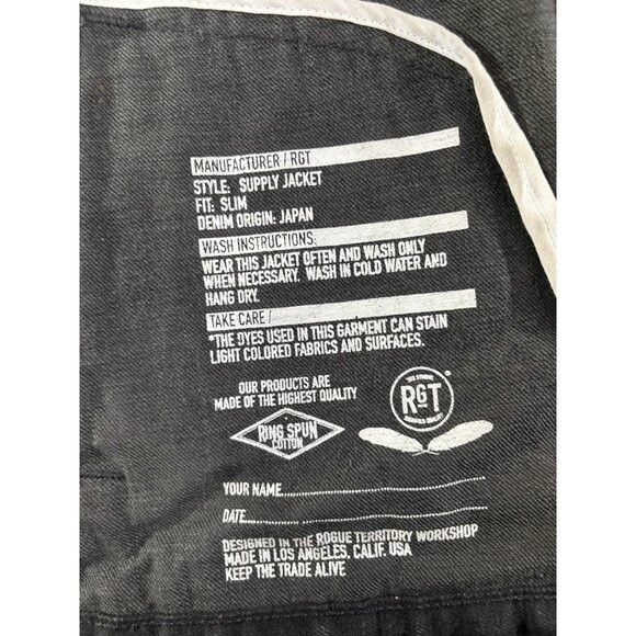 Rogue Territory Rogue Territory RGT Nihon Menpu denim Supply Jacket sz L col Size US L / EU 52-54 / 3 - 3 Thumbnail