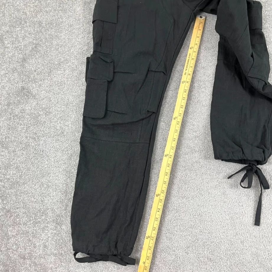Polo Ralph Lauren VINTAGE Polo Ralph Lauren Mens Cargo Pants Linen Straight Fit 30" Black Summer Autumn Winter Men's Size US 32 / EU 48 - 6 Thumbnail