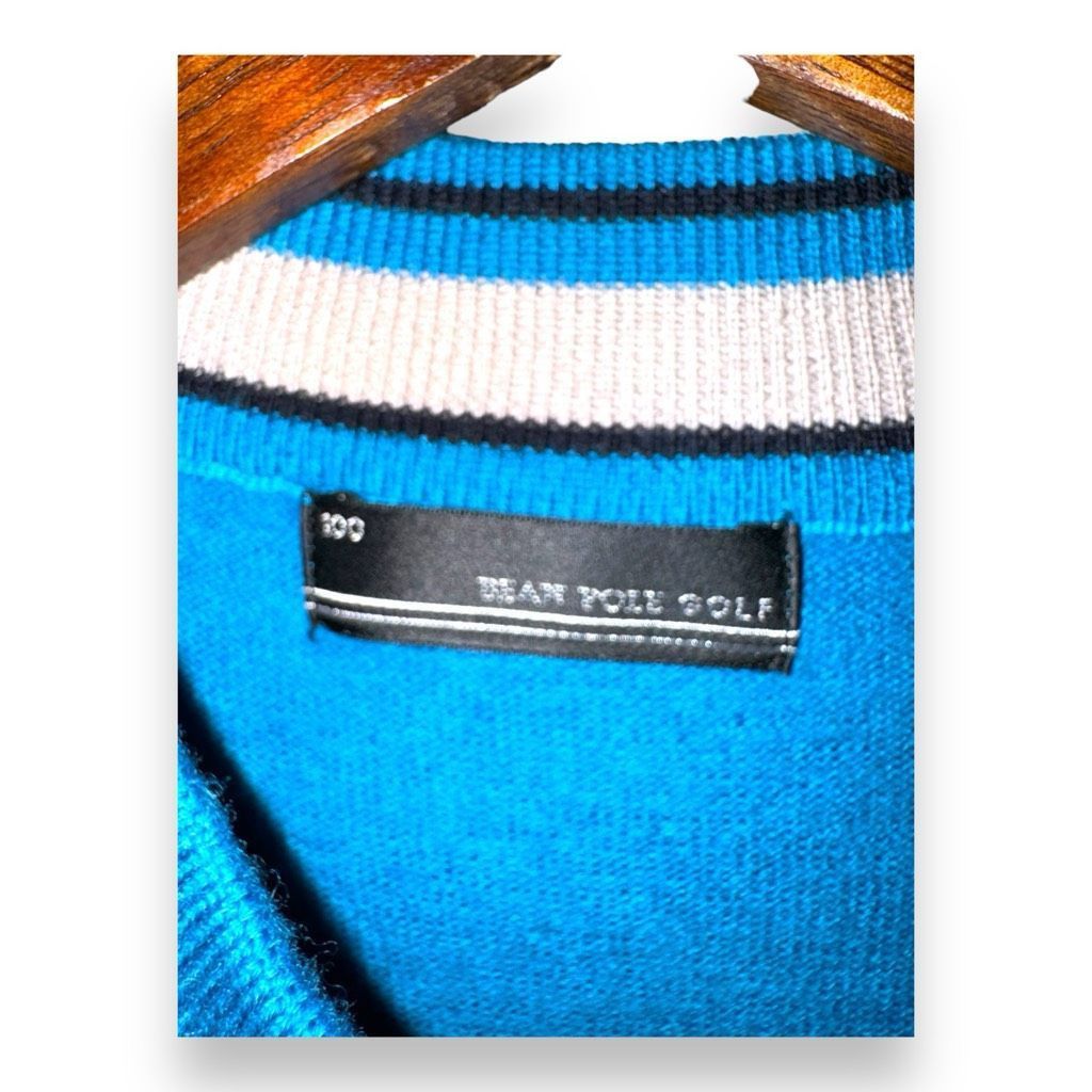 BEANPOLE Blue Bean Pole Golf Wool Quarter Zip Sweater vest Size M Size US M / EU 48-50 / 2 - 2 Thumbnail