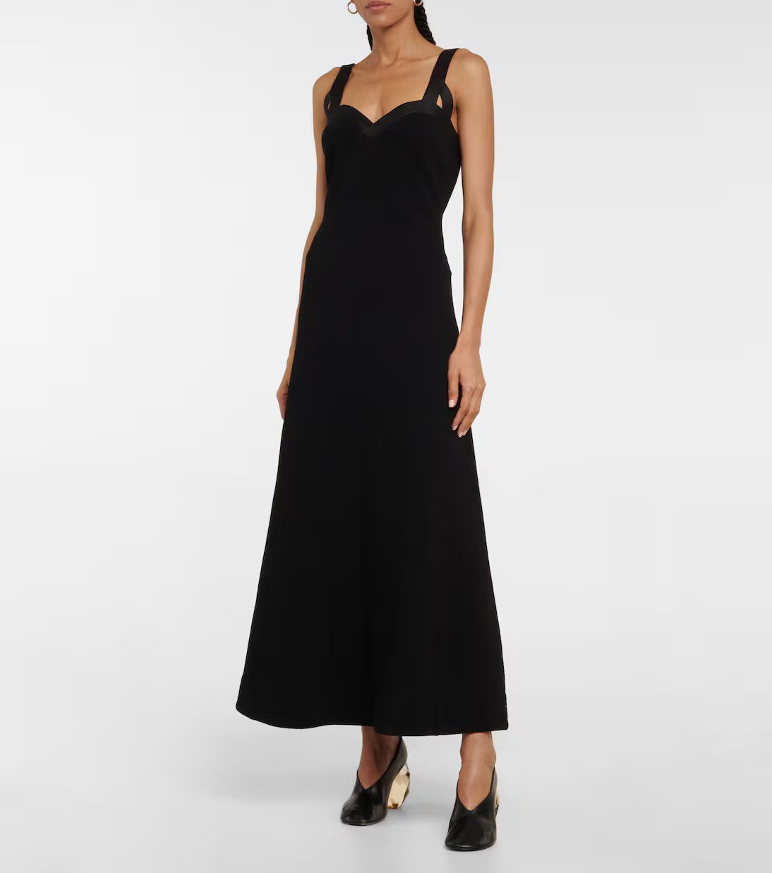 Jil Sander o1y0925 Maxi Dress in Black Size S / US 4 / IT 40 - 2 Thumbnail