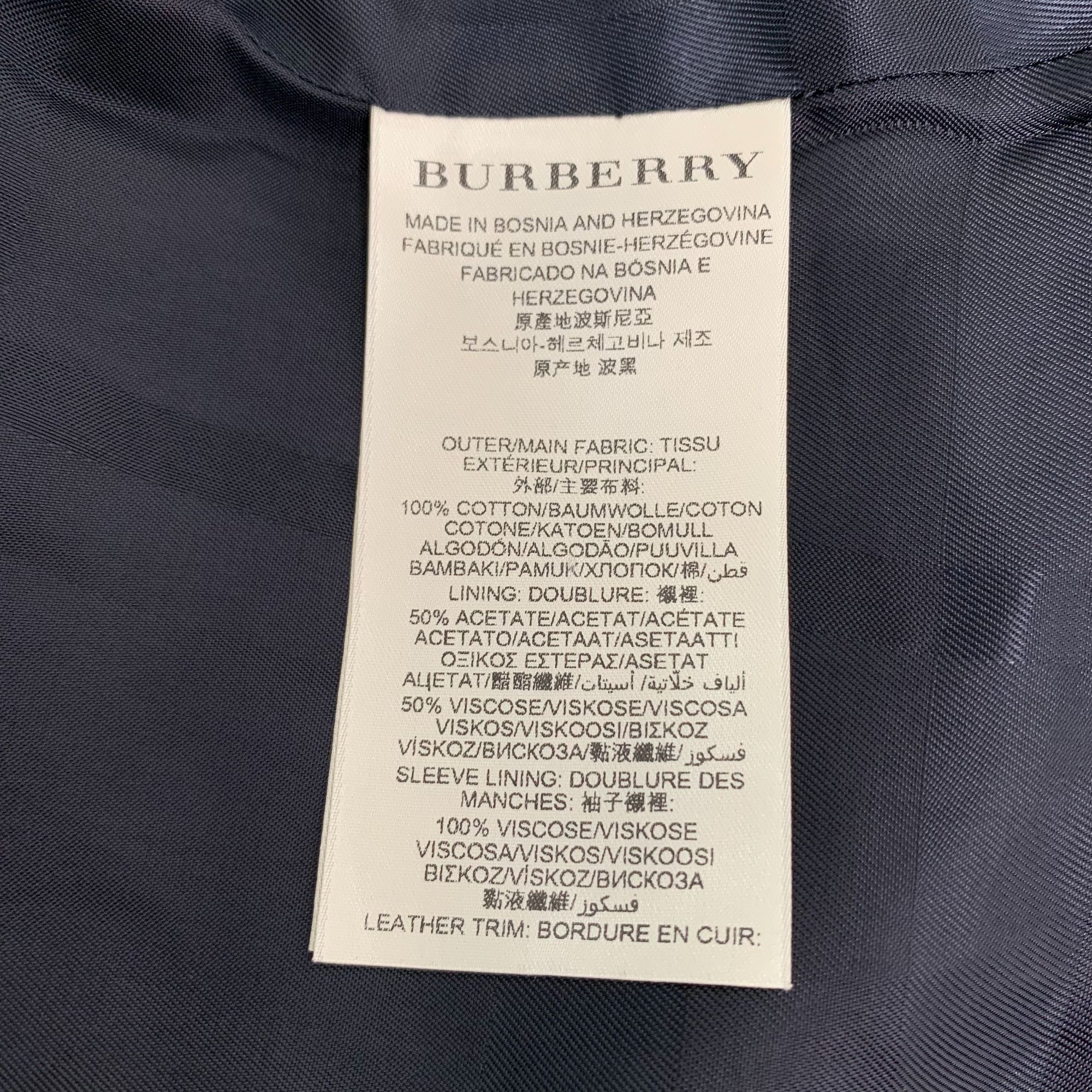 Burberry Burberry Brown Leopard Print Cotton Double-Breasted Trench C Size XS / US 0-2 / IT 36-38 - 4 Thumbnail