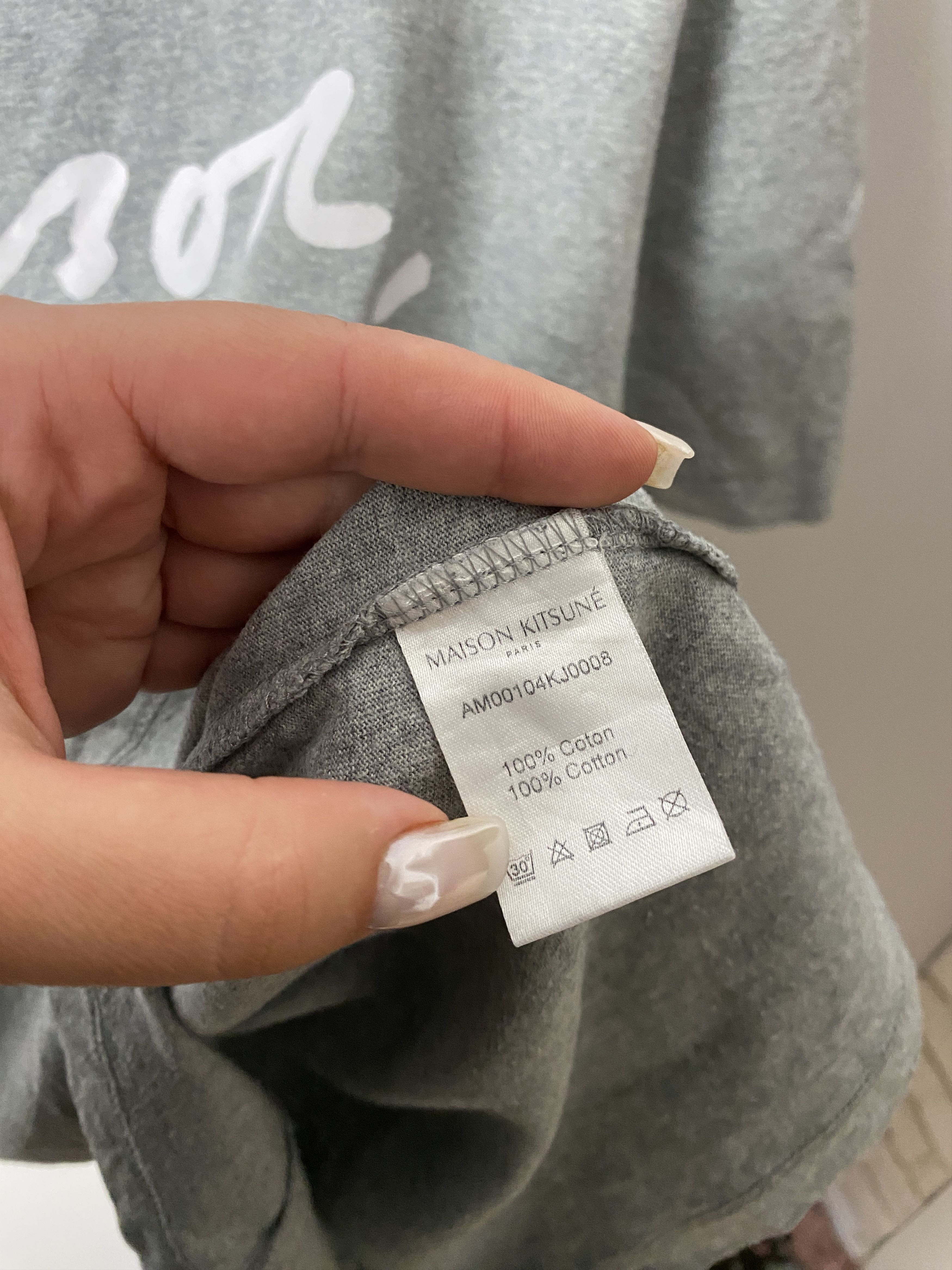 Maison Kitsune Maison Kitsune big logo printed t-shirt tee Size US L / EU 52-54 / 3 - 4 Thumbnail