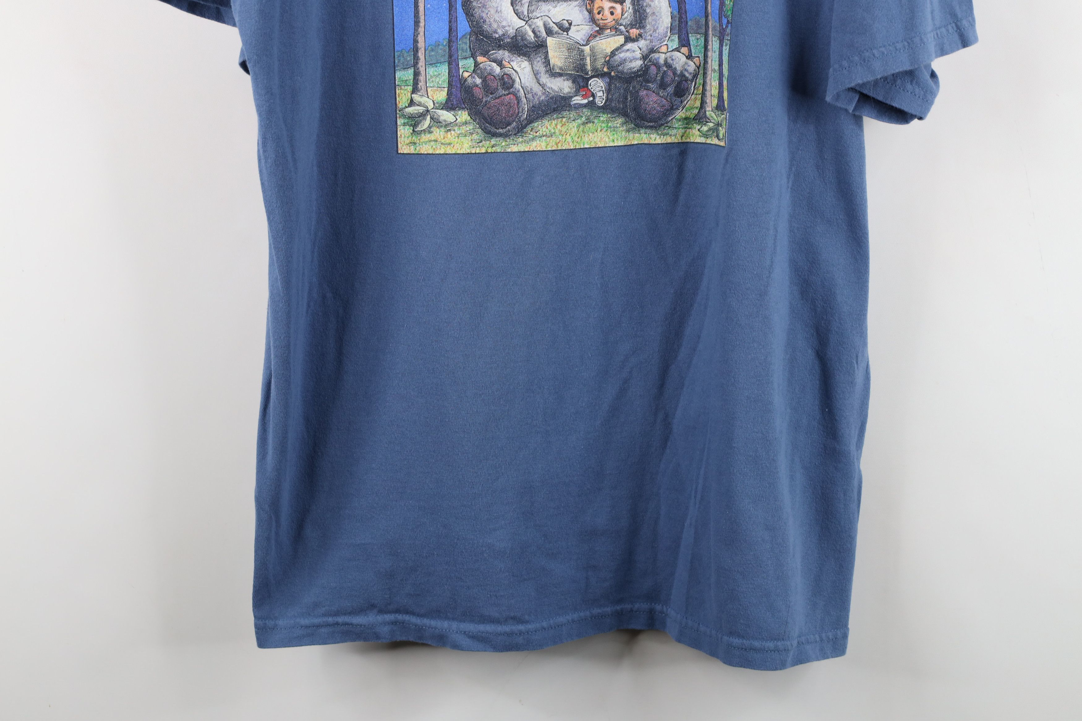 Vintage Vintage Y2K Where The Wild Things Are Reading T-Shirt Blue Size L / US 10 / IT 46 - 3 Thumbnail