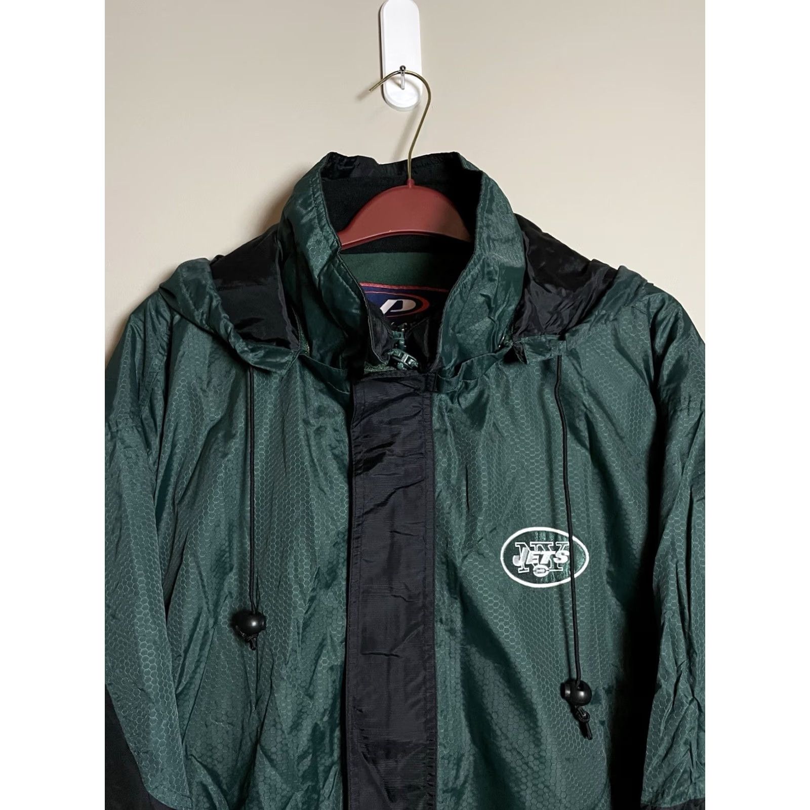 Pro Player Vintage 90s NFL New York Jets Double Jacket Puffer Fleece Lined Size L Green E564 Size US L / EU 52-54 / 3 - 2 Thumbnail