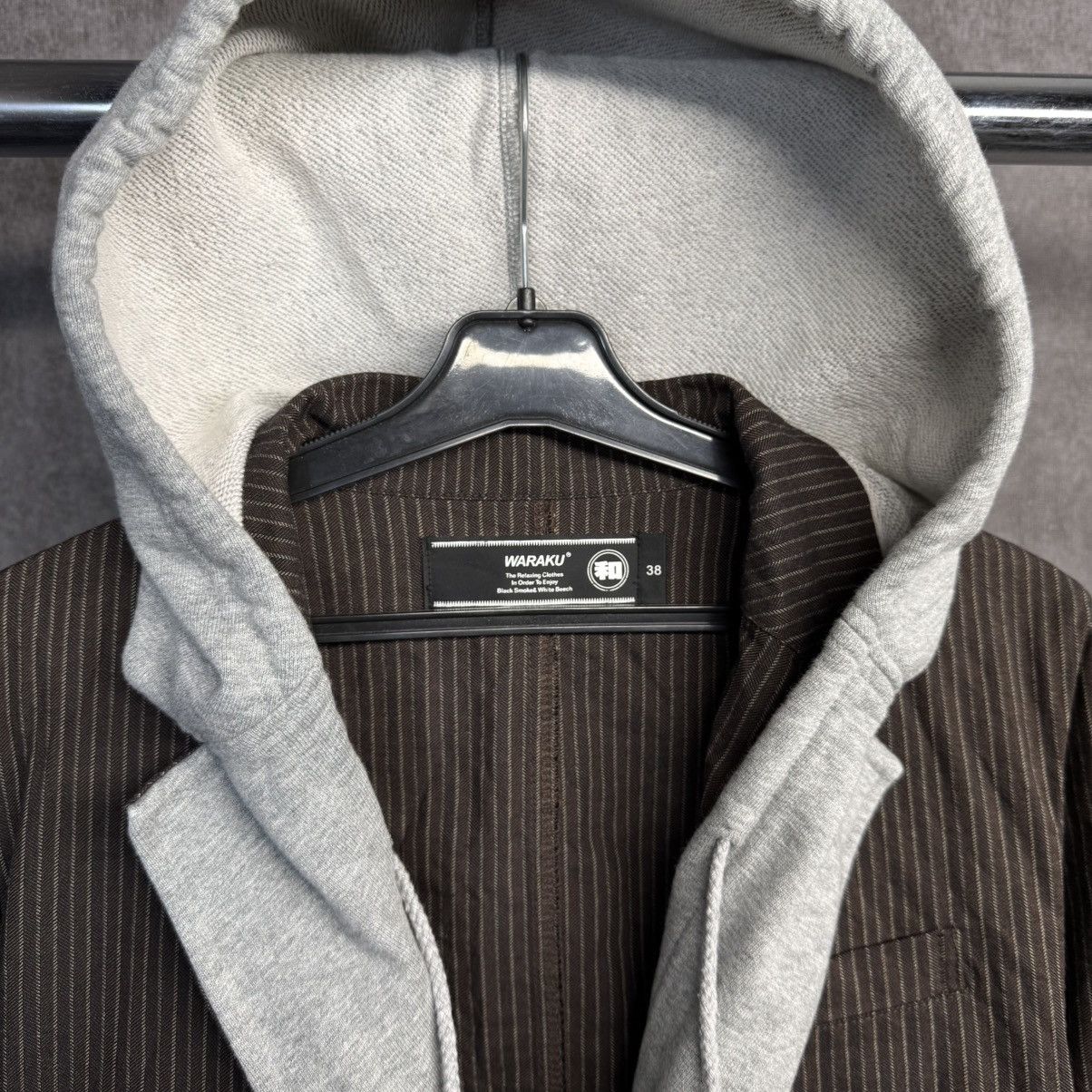 Japanese Brand Archival Hooded Jacket Waraku Vintage Rare Size 38S - 4 Thumbnail