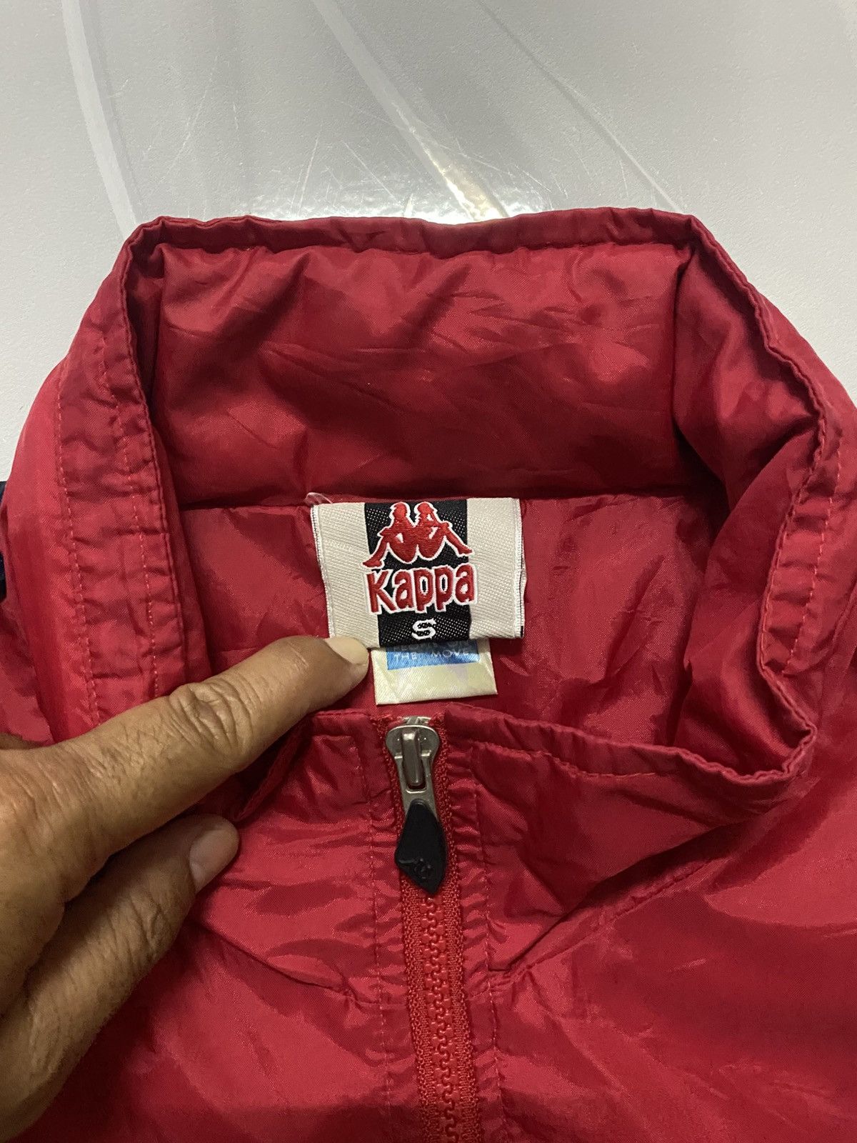 Kappa Vintage 90s Kappa Big Logo Red windbreaker jacket Size US S / EU 44-46 / 1 - 4 Thumbnail