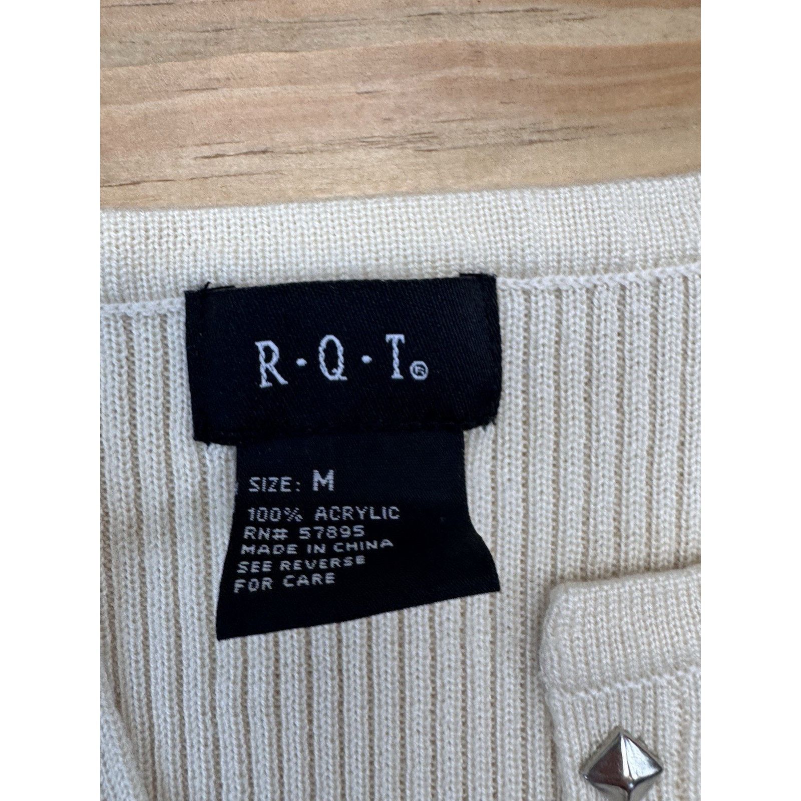 Other R.Q.T Women Top Size M Tan Brown Short Sleeve Silky Medal Size M / US 6-8 / IT 42-44 - 8 Thumbnail