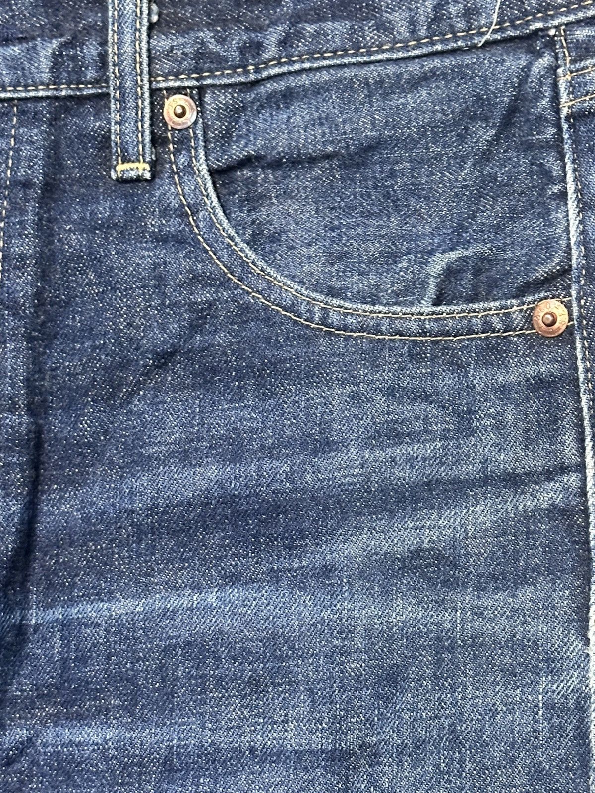 Levi's Vintage Levi’s 702XX Buckleback Selvedge Japan Jeans Big E Size US 31 - 6 Thumbnail