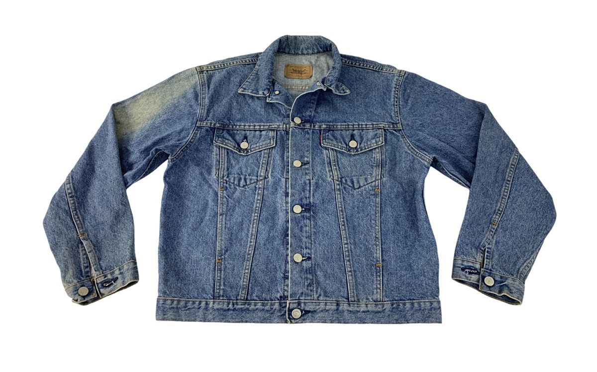Levi's Vintage Clothing 90s Levis Western Trucker Light Indigo Denim Jacket Size US M / EU 48-50 / 2 - 1 Thumbnail