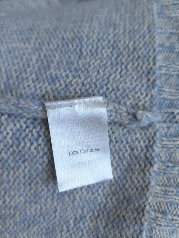 Vintage 100% cashmere sweater jumper light blue vintage comfortable Size S / US 4 / IT 40 - 5 Thumbnail