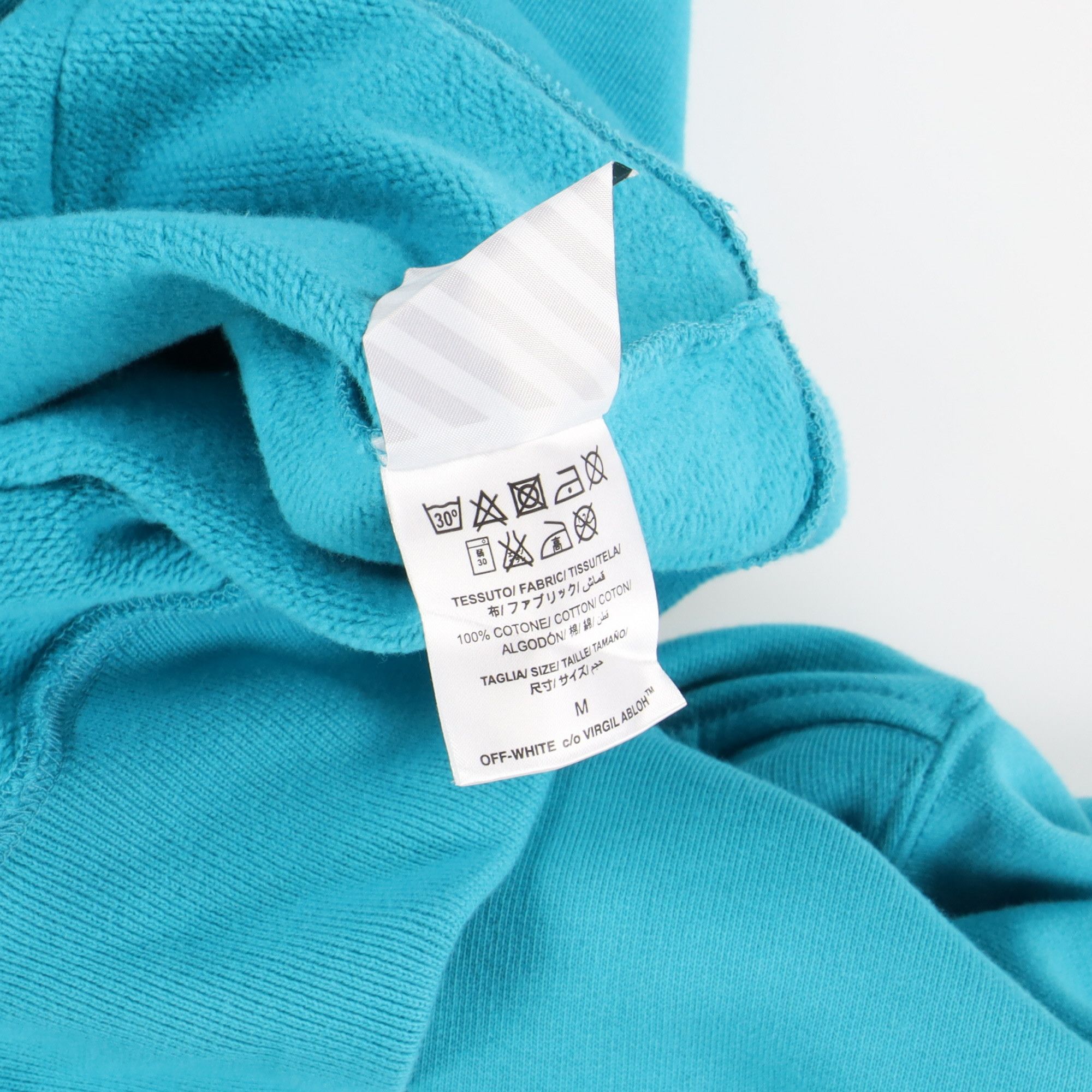 Off-White Blue Pascal Golden Ratio Painting Oversized Hoodie Size US M / EU 48-50 / 2 - 6 Thumbnail