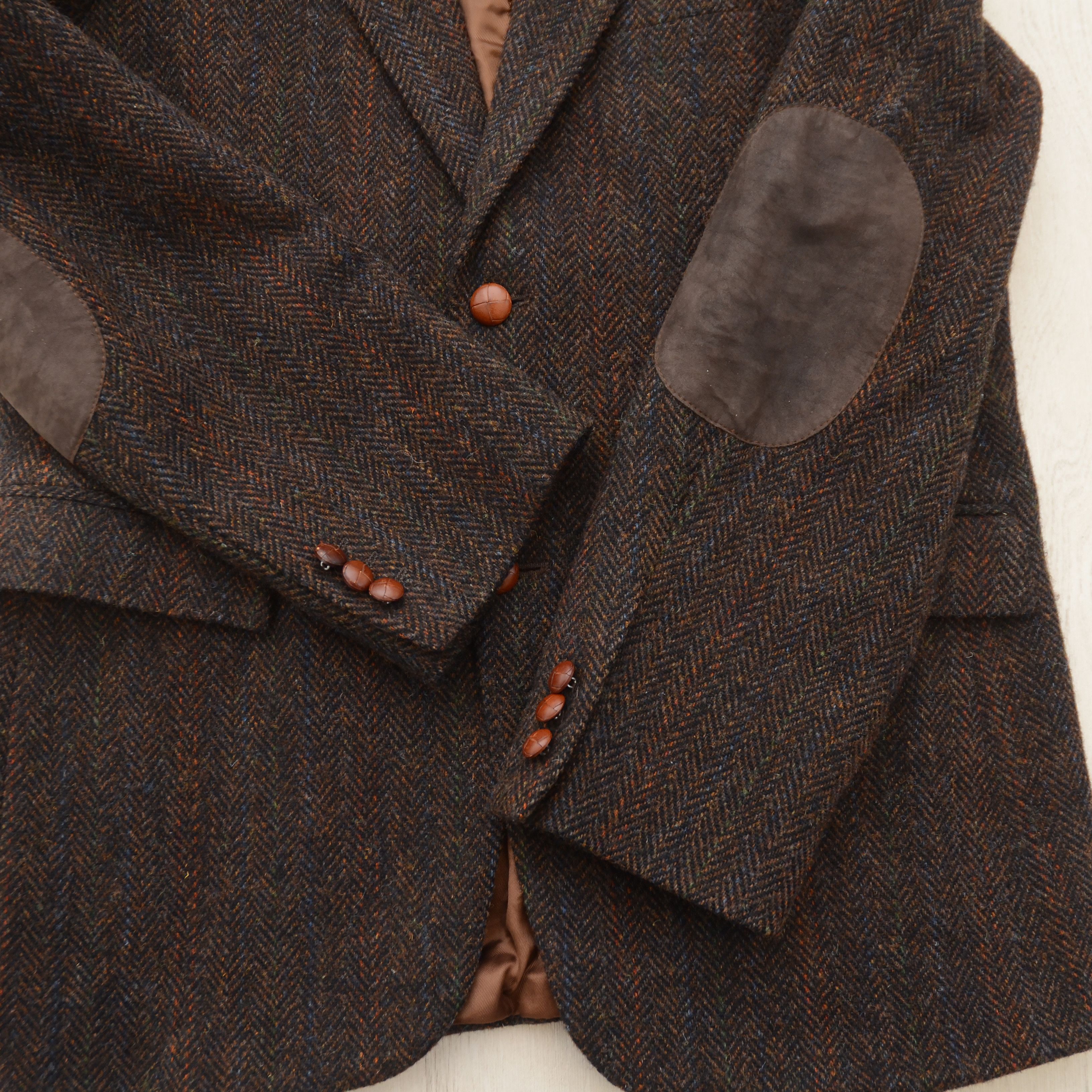 Harris Tweed Vintage HARRIS TWEED x Anson's Handwoven Wool Blazer sz. L-M Size 42R - 8 Thumbnail