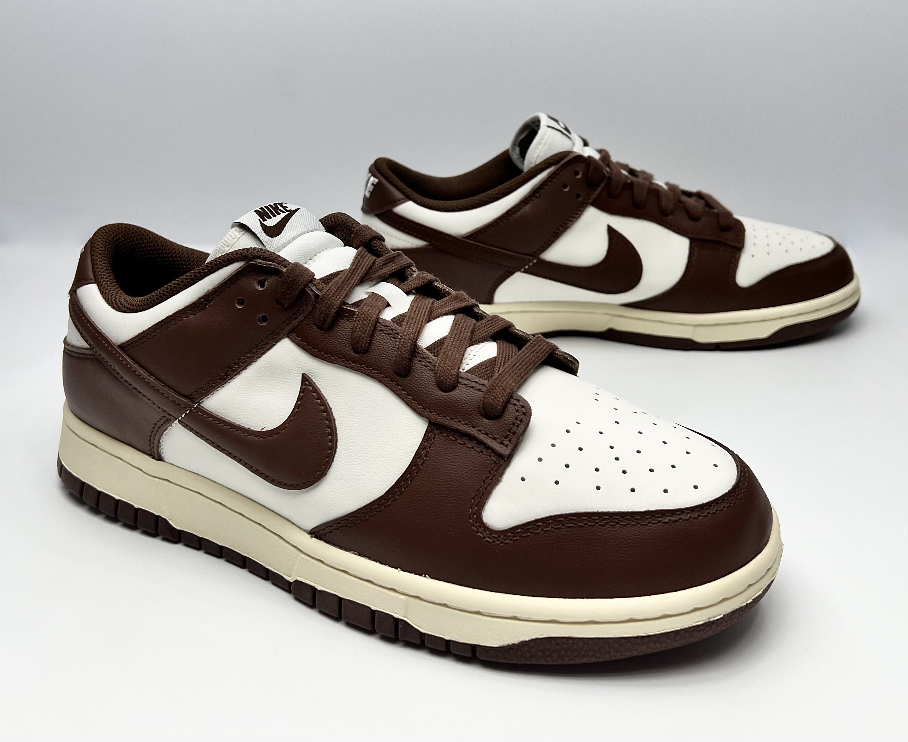 image of Nike Dunk Low "cacao Wow" Shoes in Sail/Coconut Milk/Cacao Wow, Women's (Size 12)