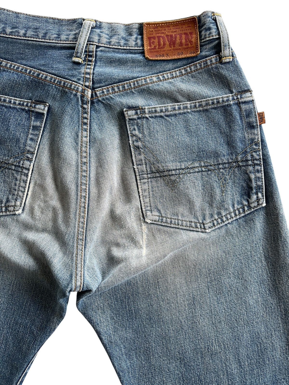 Vintage Vintage Edwin 505x Distressed Selvedge Denim Size US 28 / EU 44 - 8 Thumbnail