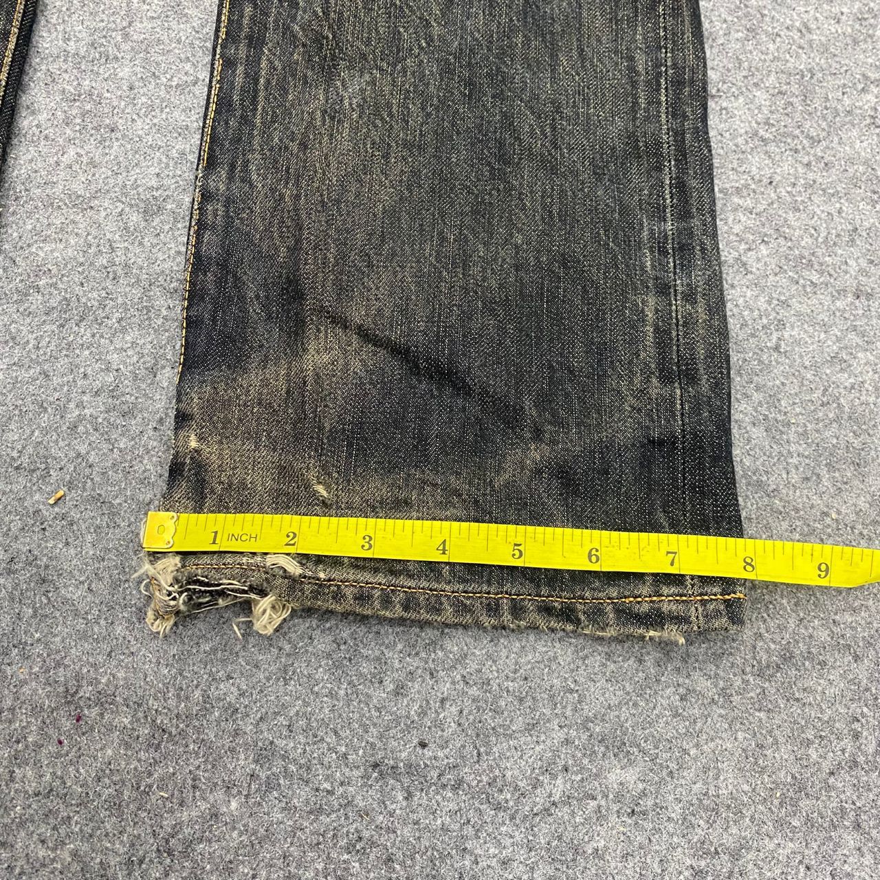 45rpm 💥Best Offer💥Vintage 45 RPM Distressed Denim Size US 29 - 6 Thumbnail