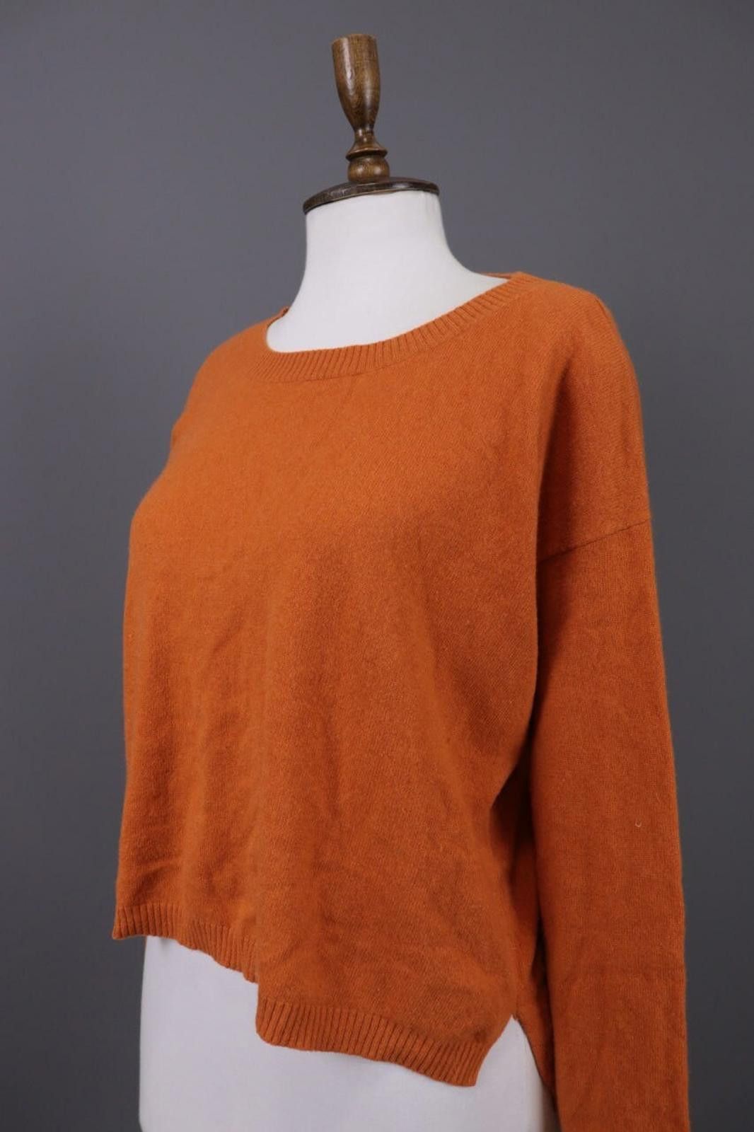 Designer Bitte Kai Rand Orange Cashmere Knit Relaxed Sweater Size L Size L / US 10 / IT 46 - 5 Thumbnail
