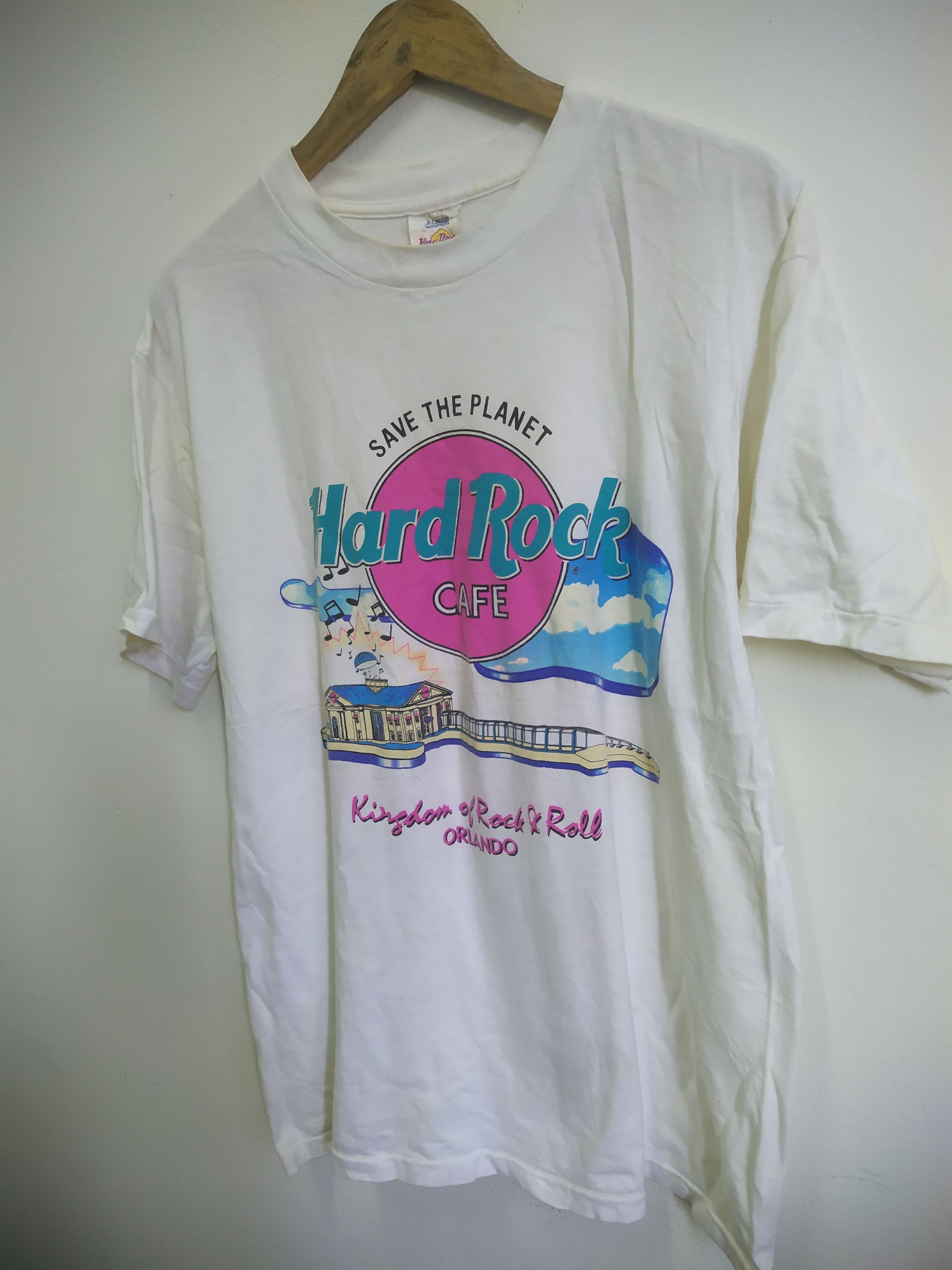 Vintage Hard Rock Cafe Kingdom of Rock & Roll Orlando Size US XL / EU 56 / 4 - 2 Thumbnail