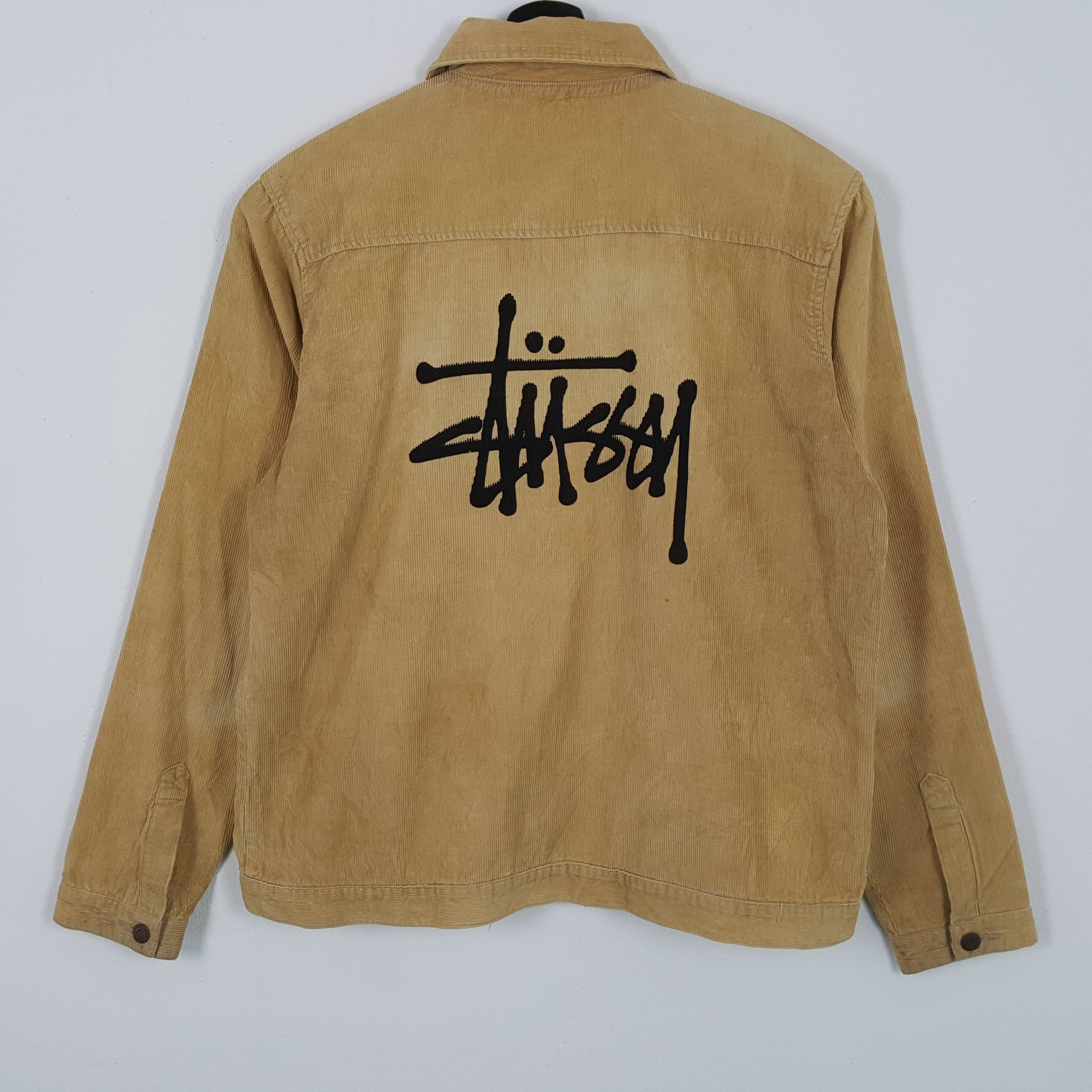Stussy × Vintage STUSSY Streetwear Fashion Style Custom Art Velvet Jacket Size US L / EU 52-54 / 3 - 1 Thumbnail
