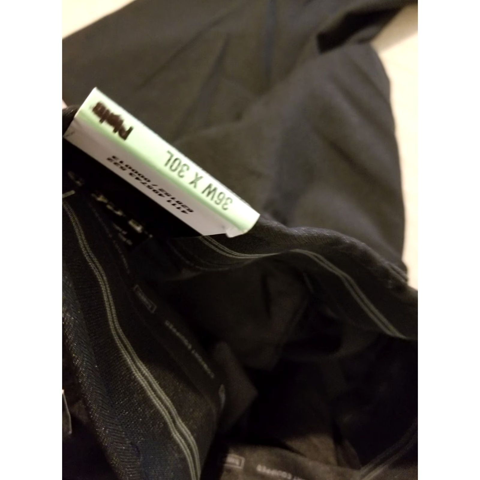 Haggar Haggar Mens Dress Pants 36x30 Black Slacks Khaki Chino Trousers Regular Inseam 30 in Pants Size US 36 / EU 52 - 3 Thumbnail