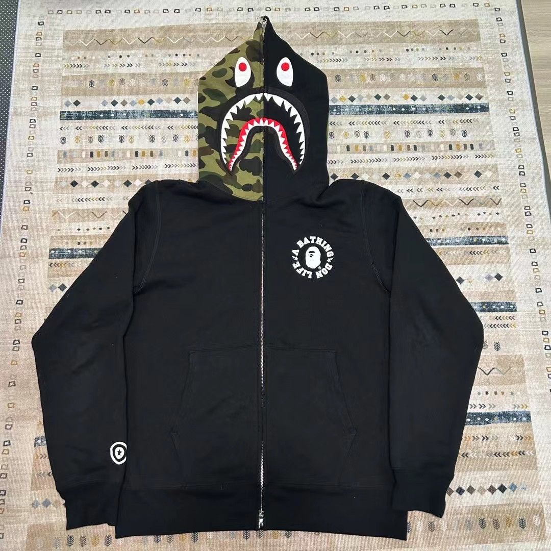 Bape BAPE x BIG SEAN SHARK FULL ZIP HOODIE Size US L / EU 52-54 / 3 - 1 Thumbnail