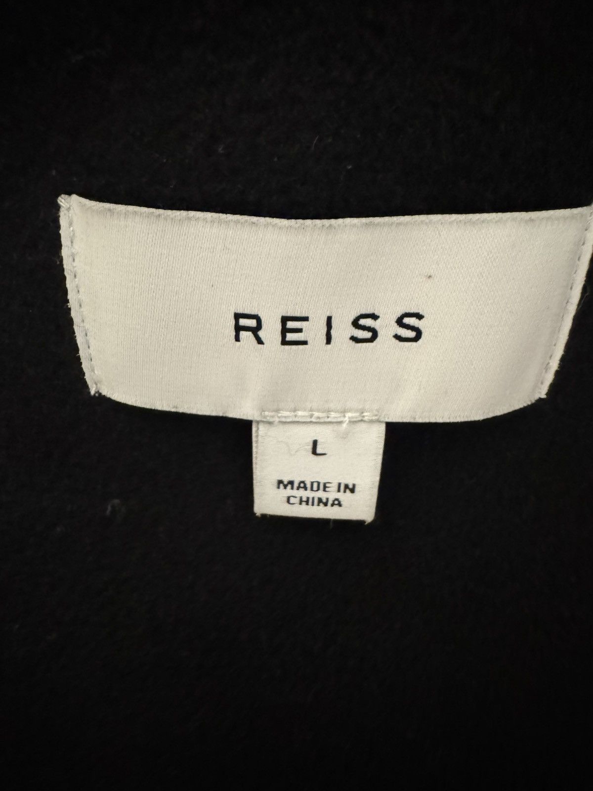Reiss Reiss Wool Overcoat Black Size US L / EU 52-54 / 3 - 4 Thumbnail