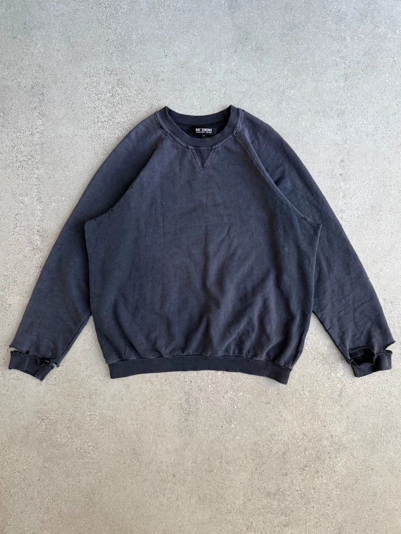 Raf Simons RAF SIMONS AW02 Archive Destroy Faded Raglan Sleeve Pullove Size US M / EU 48-50 / 2 - 1 Thumbnail