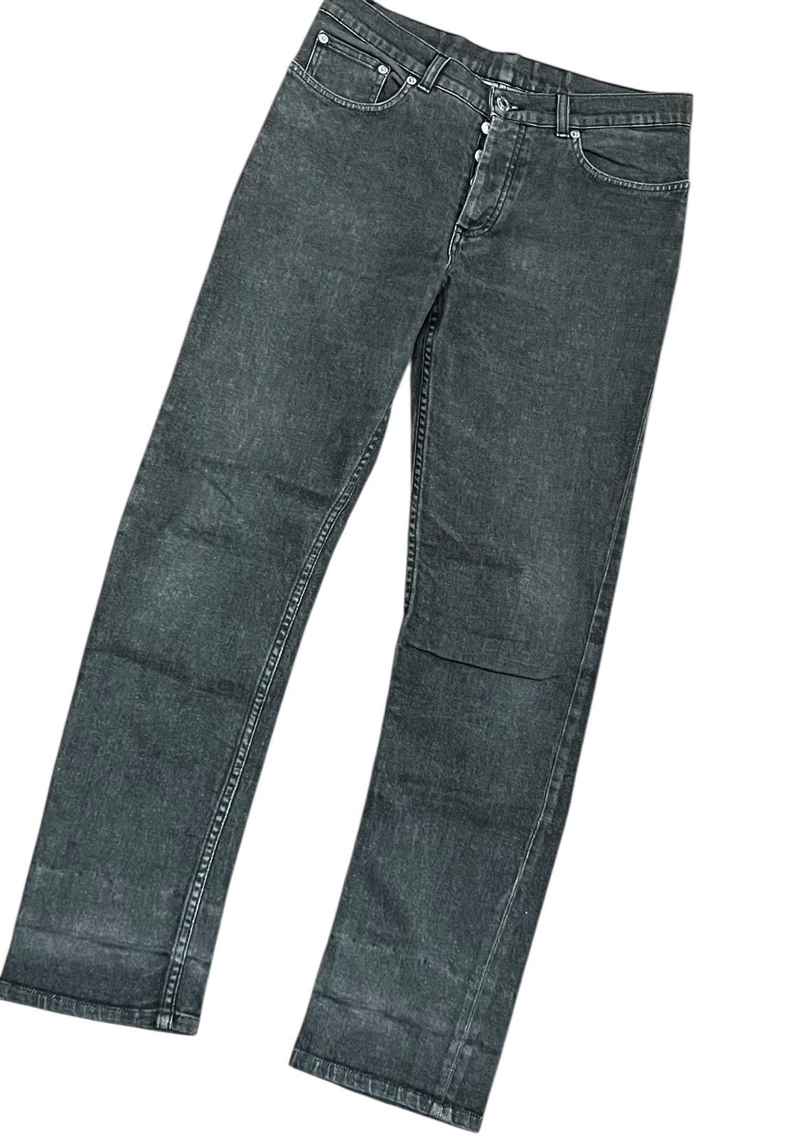 Helmut Lang Vintage helmut lang classic denim stretch grey jeans Size US 29 - 2 Thumbnail