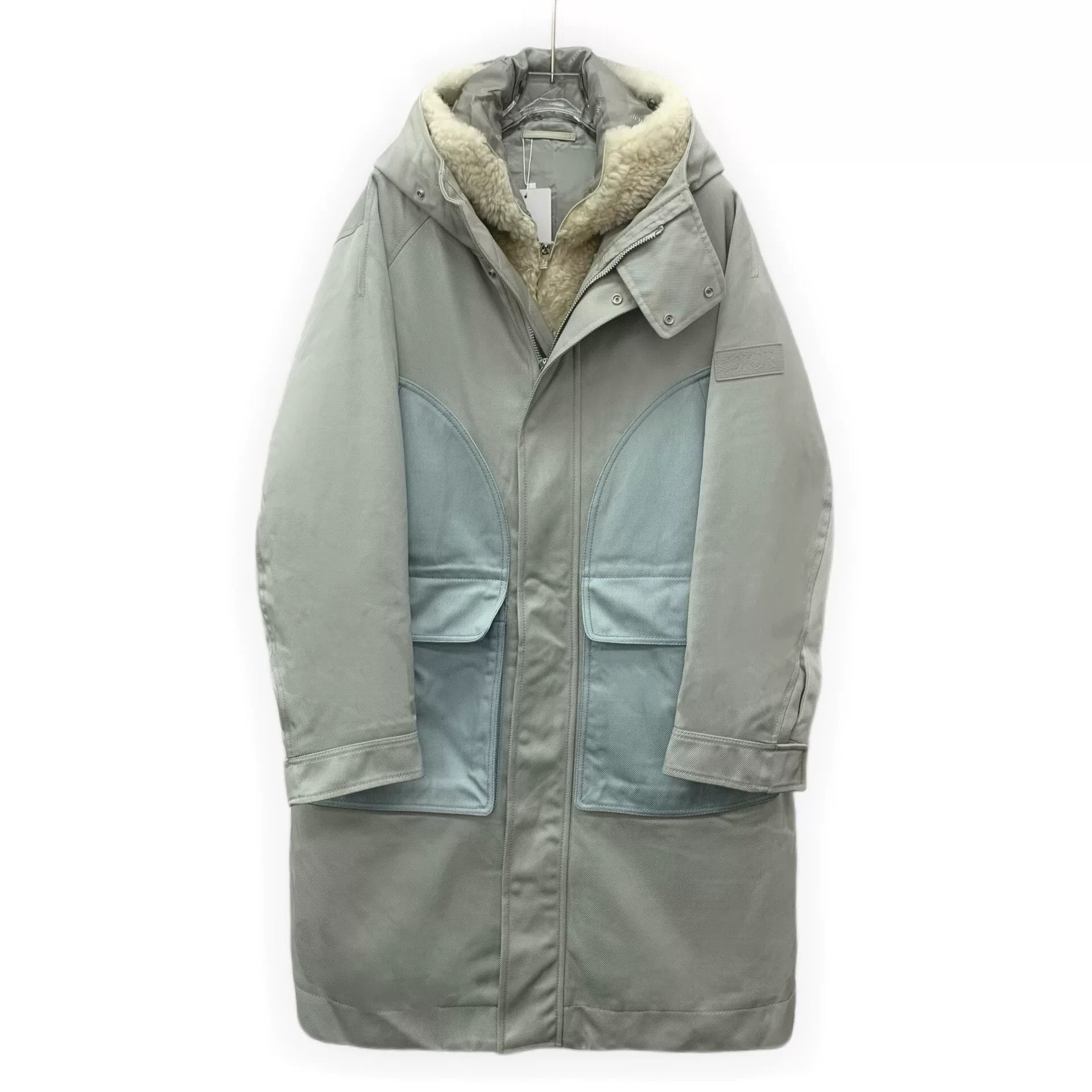 Dior gray removable hooded parka coat Size US L / EU 52-54 / 3 - 1 Thumbnail
