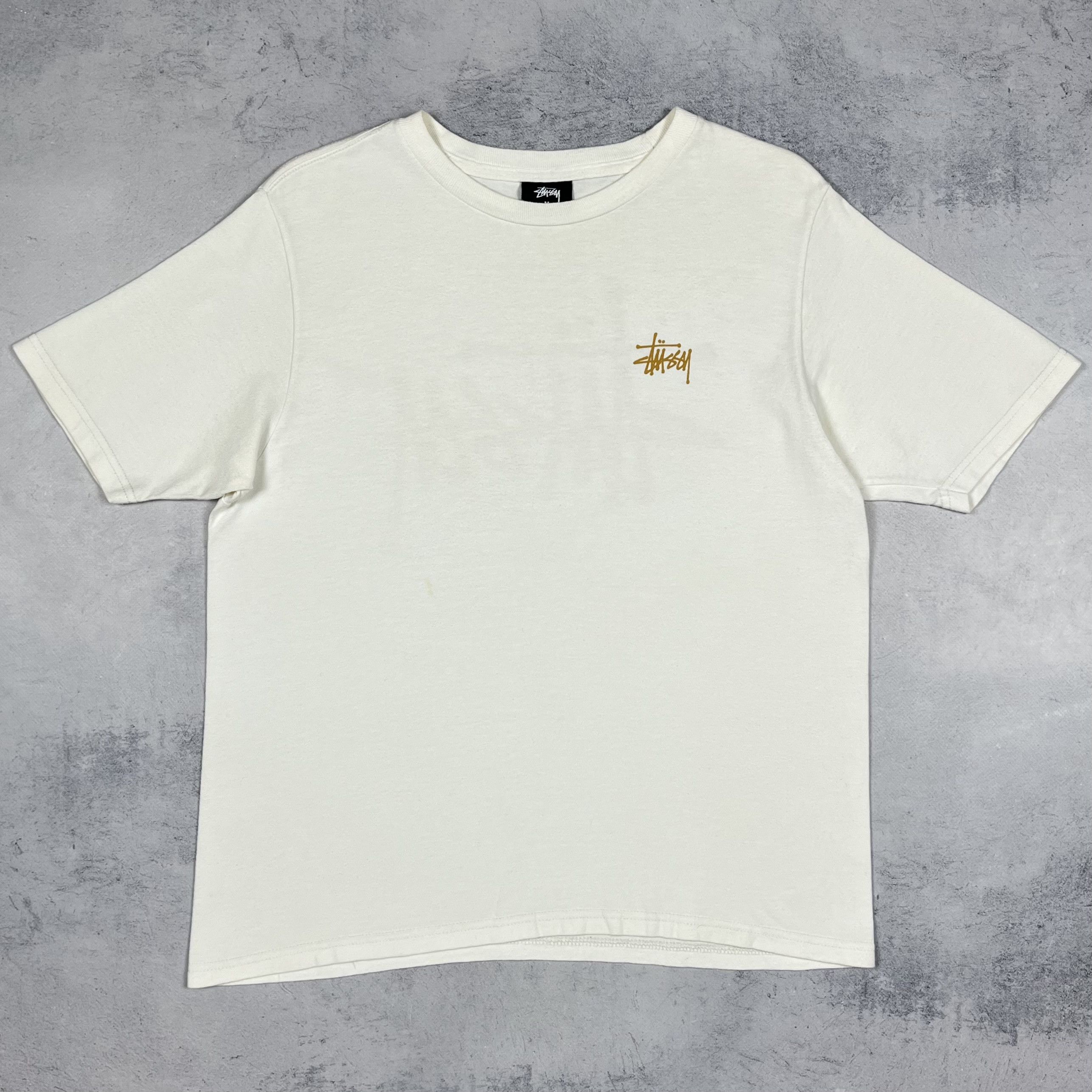 Stussy Vintage Stussy Graffiti Gold Y2K Big Logo T Shirt 00’s Size US S / EU 44-46 / 1 - 11 Thumbnail