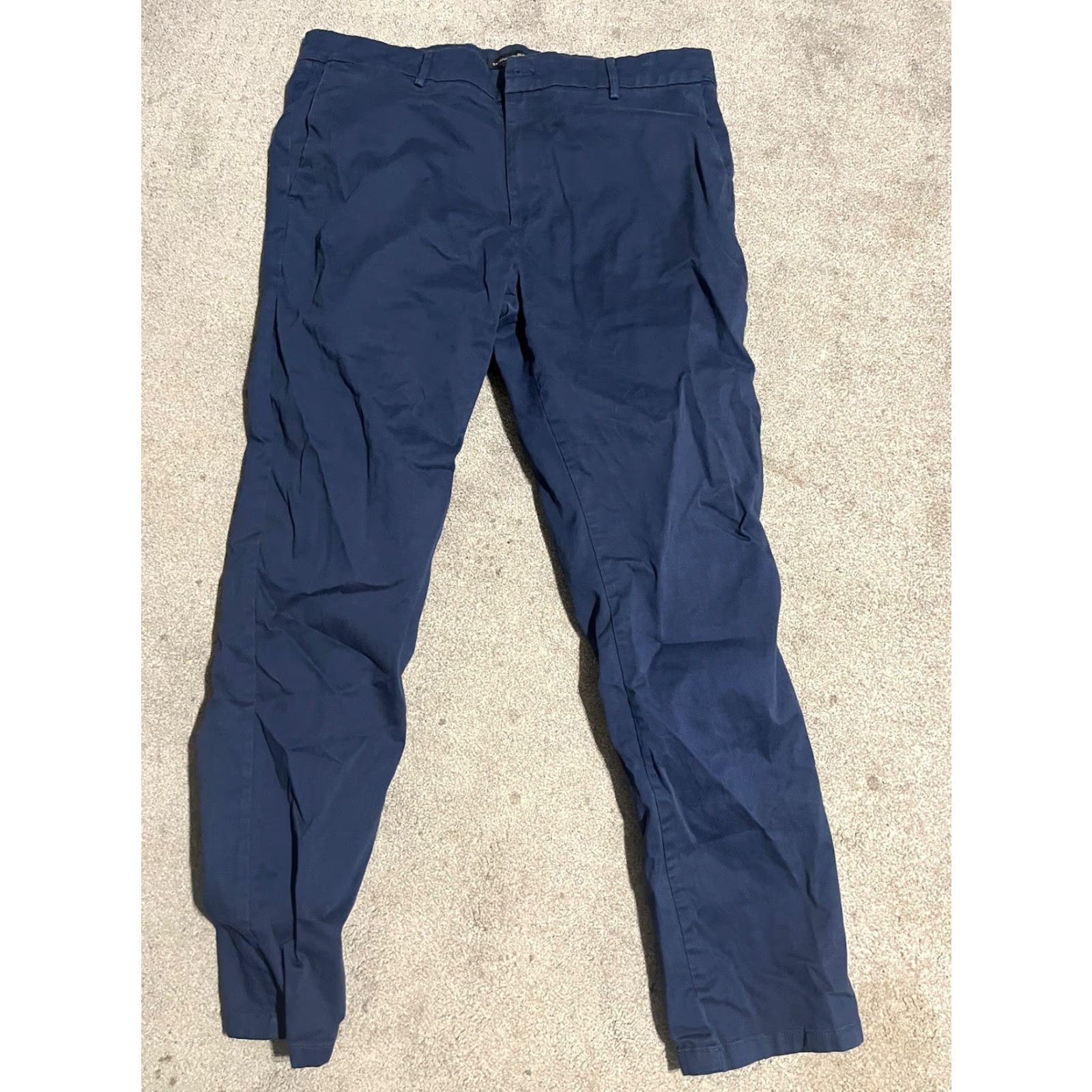 Banana Republic banana republic Mens Pants 38x34 Navy blue Cotton Polyester Blend Dress Pants Slim Womens? No, Mens. Size US 38 / EU 54 - 2 Thumbnail