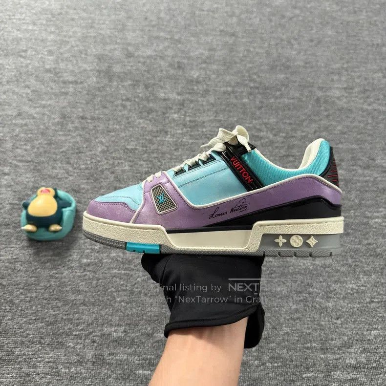 Louis Vuitton Louis Vuitton Trainer Macaron-Colored Casual Shoes Size US 5.5 / EU 38 - 8 Thumbnail