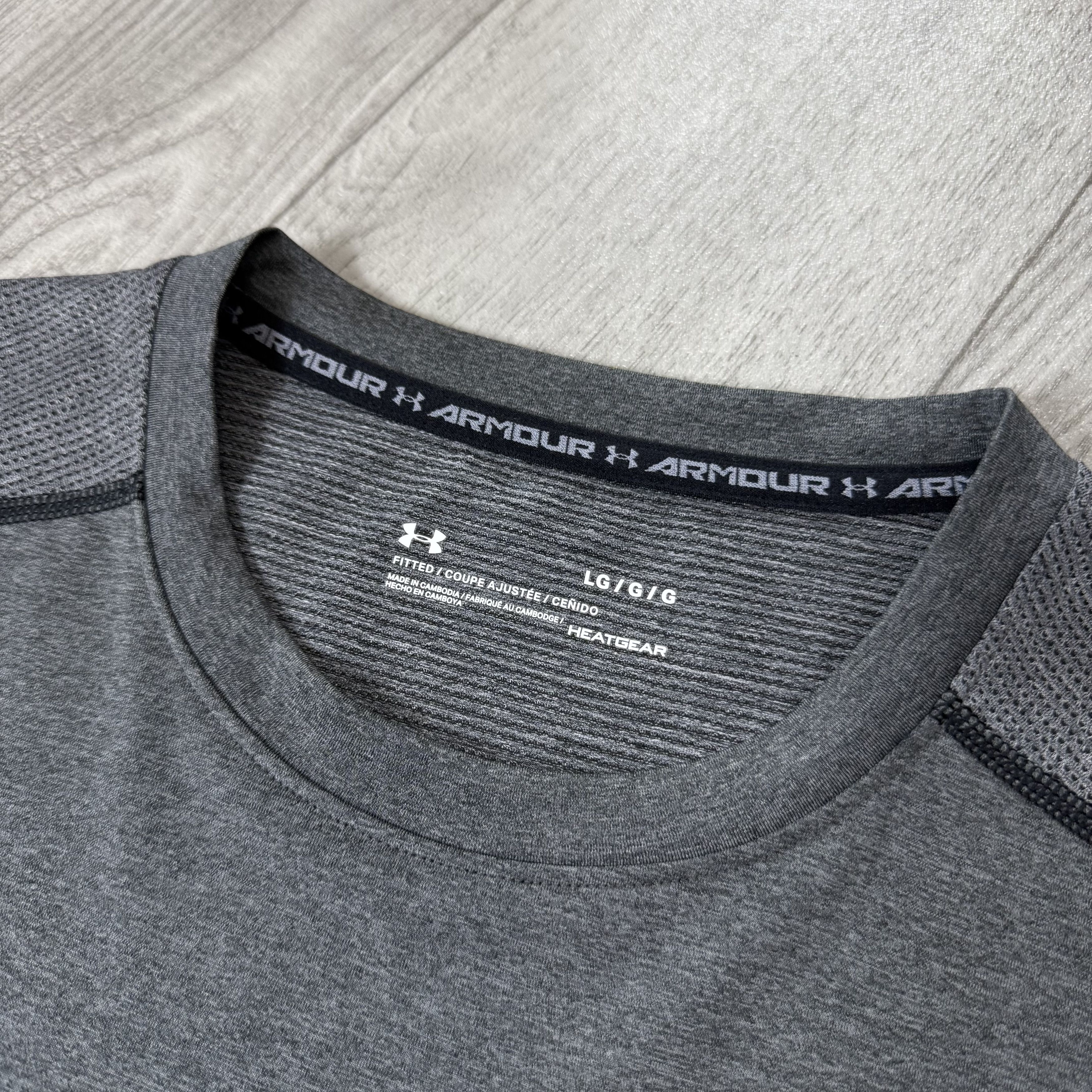 Under Armour Under Armour Heatgear Grey Tee Shirt L Size US L / EU 52-54 / 3 - 9 Thumbnail
