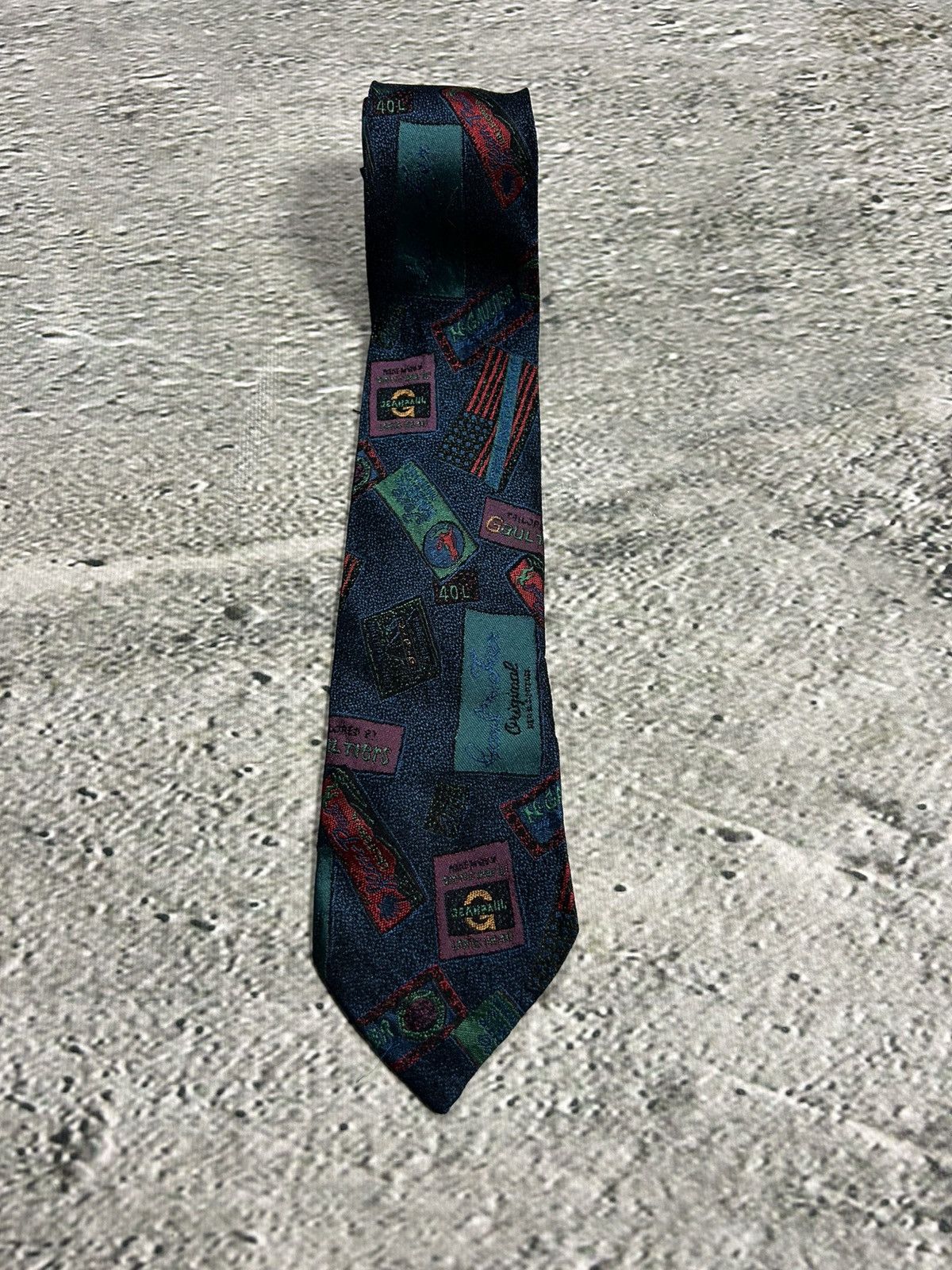 Jean Paul Gaultier Jean Paul Gaultier tie silk vintage avant garde Size ONE SIZE - 1 Thumbnail