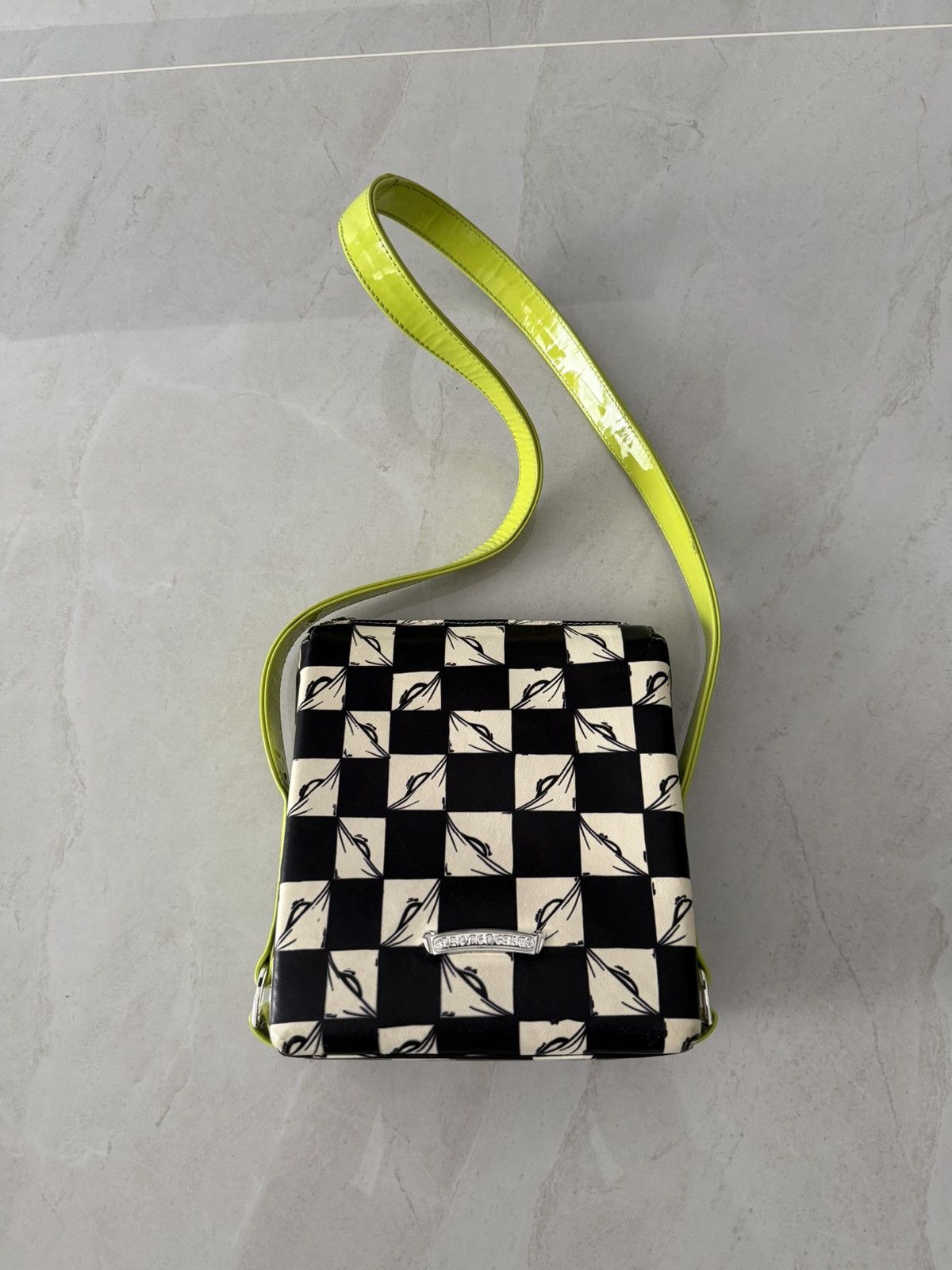 Chrome Hearts Chrome Hearts Mattyboy 99eyes Leather Bag with Green Strap Size ONE SIZE - 6 Thumbnail