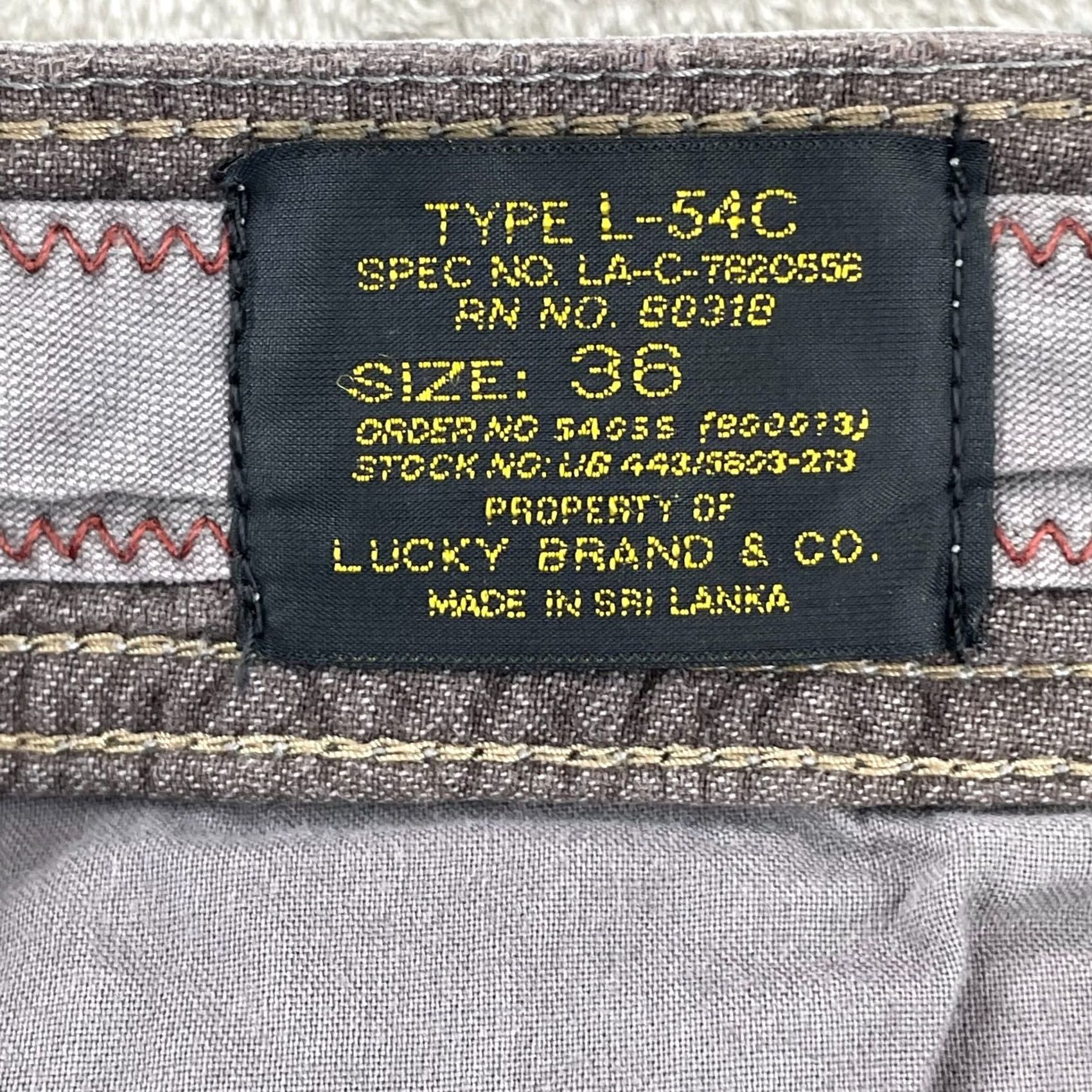 Lucky Brand Lucky Brand Cargo Shorts Men 36 Grey Army Military Surplus Utility Cargo Pocket Regular Cotton Canvas Short Size US 36 / EU 52 - 2 Thumbnail