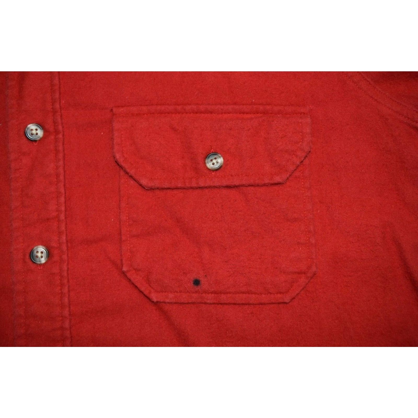 Vintage VINTAGE Woolrich Shirt Button-Up Long Sleeve Men's Large XL Red USA Size US L / EU 52-54 / 3 - 6 Thumbnail