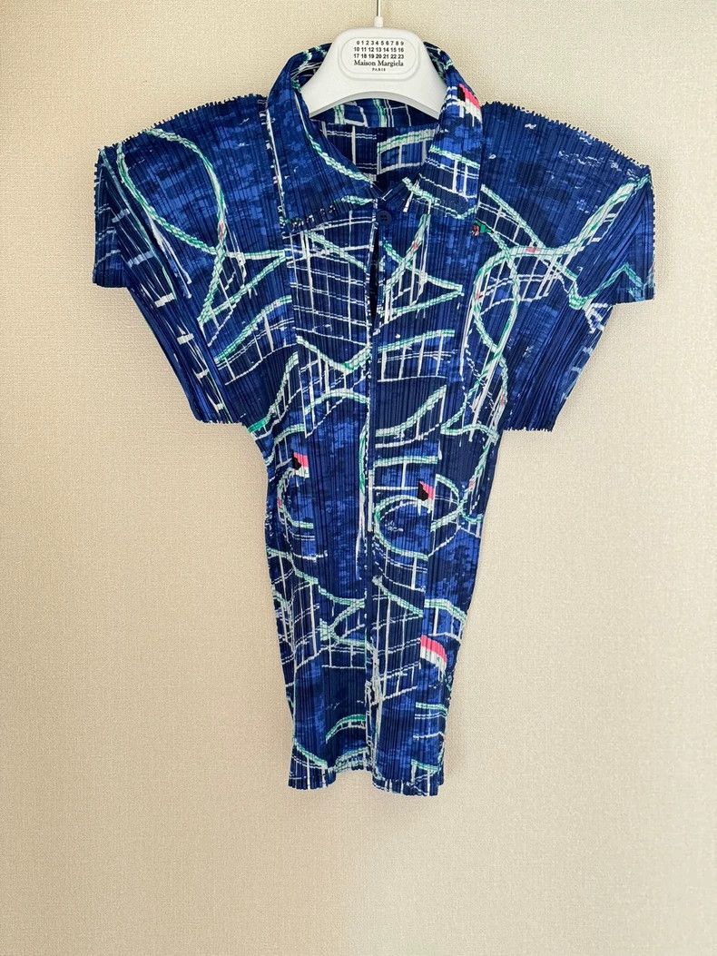 Issey Miyake issey miyake Roller coaster short-sleeved shirt Size US L / EU 52-54 / 3 - 1 Thumbnail