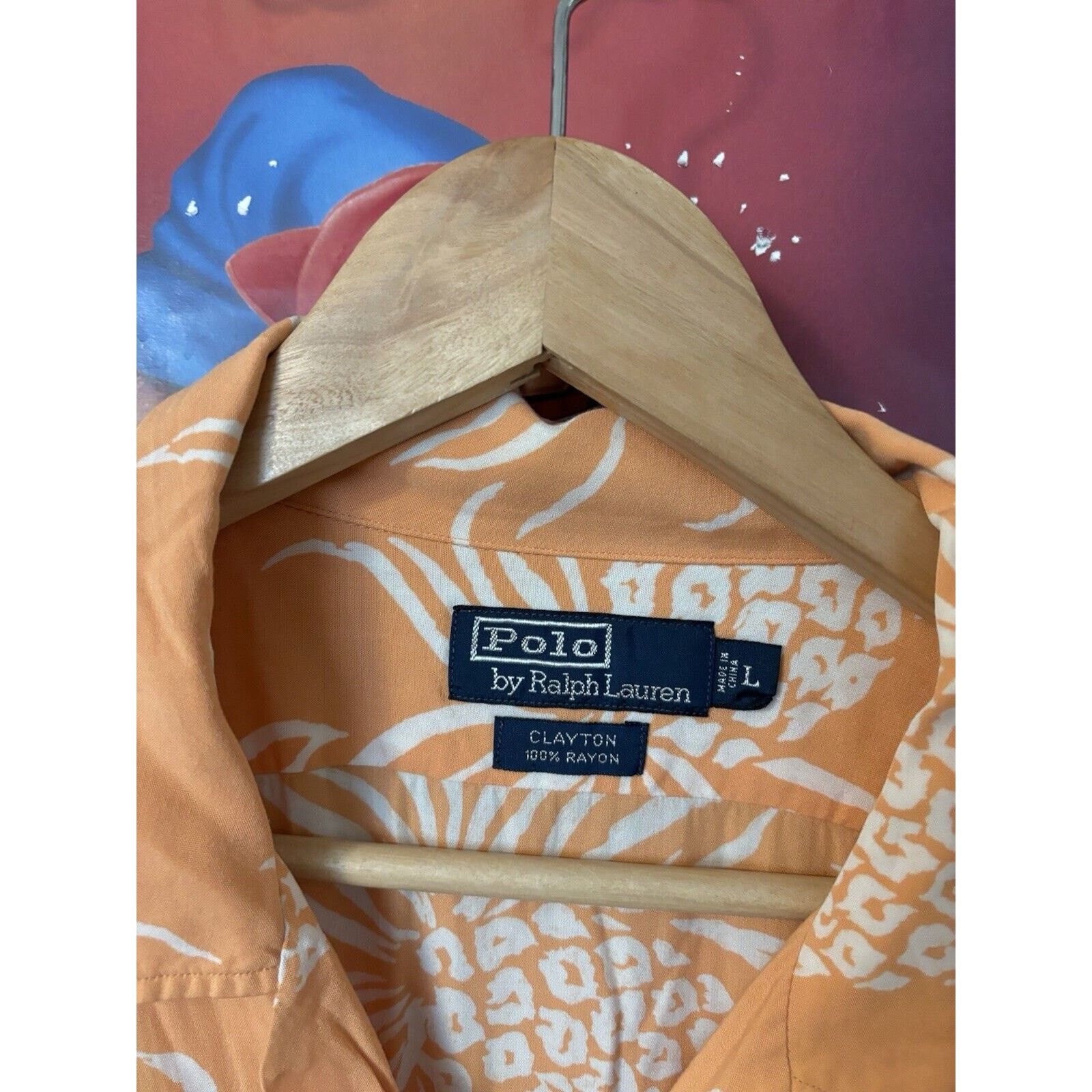 Polo Ralph Lauren Vintage Polo Ralph Lauren Peach Button up Sz Large 90s rare Size US L / EU 52-54 / 3 - 2 Thumbnail