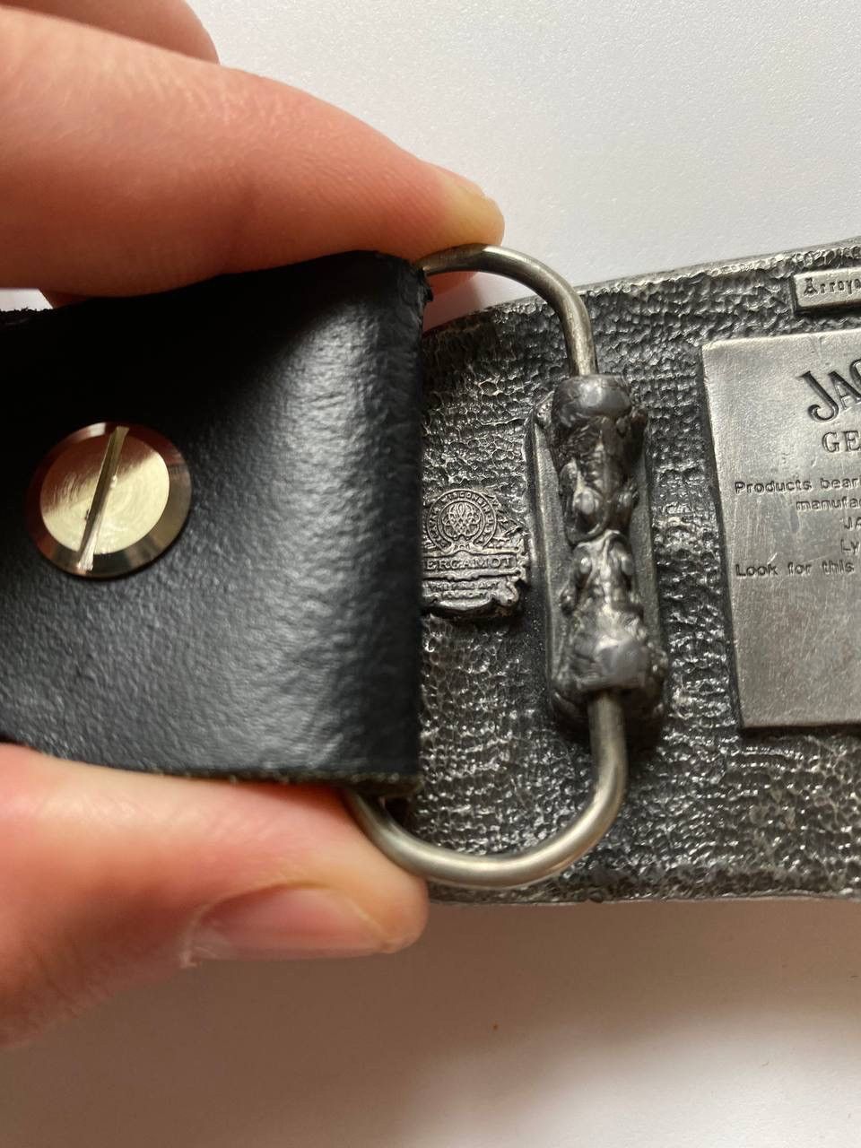 Vintage Vintage Jack Daniels Leather Belt 1989 Size ONE SIZE - 4 Thumbnail