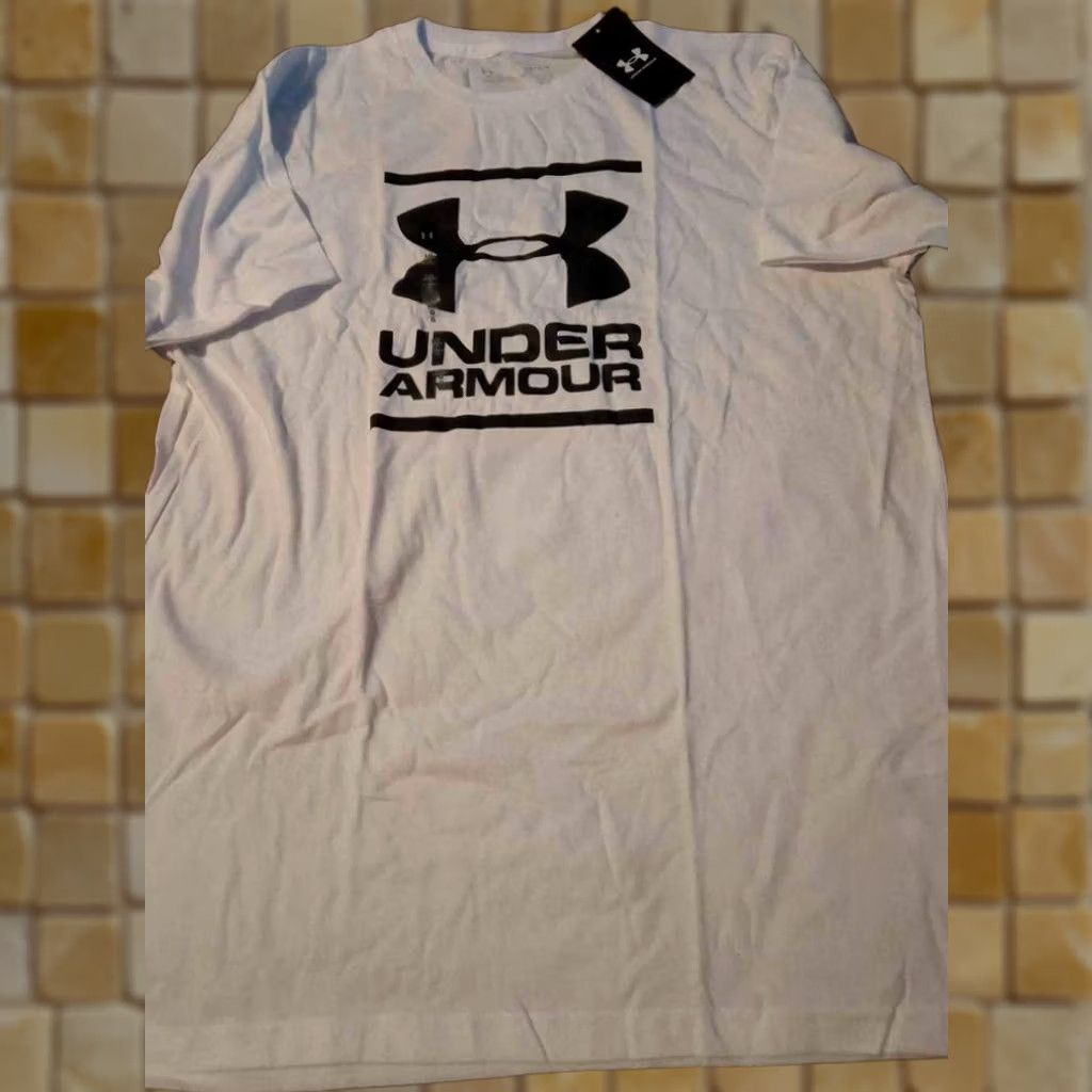 Under Armour VINTAGE NEW MENS UNDER ARMOUR WHITE T-SHIRT CREWNECK LOGO SHIRT XL UNDER ARMOUR Shirt Mens XL White Logo Crewneck T-Shirt 2000s Decade 2000s Size US XL / EU 56 / 4 - 1 Preview